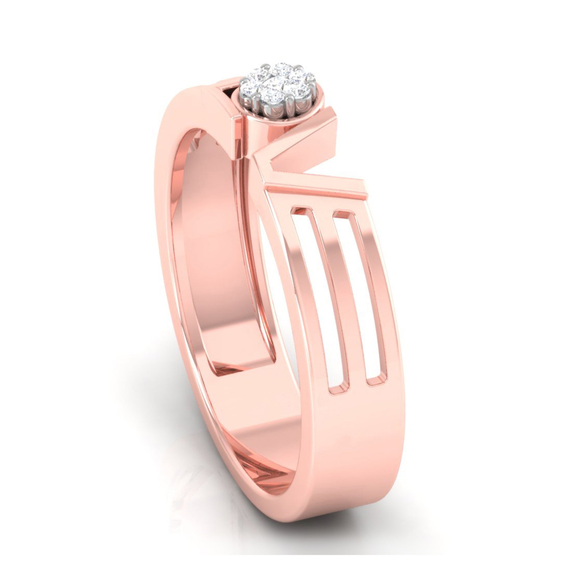 Love Script Diamond Band