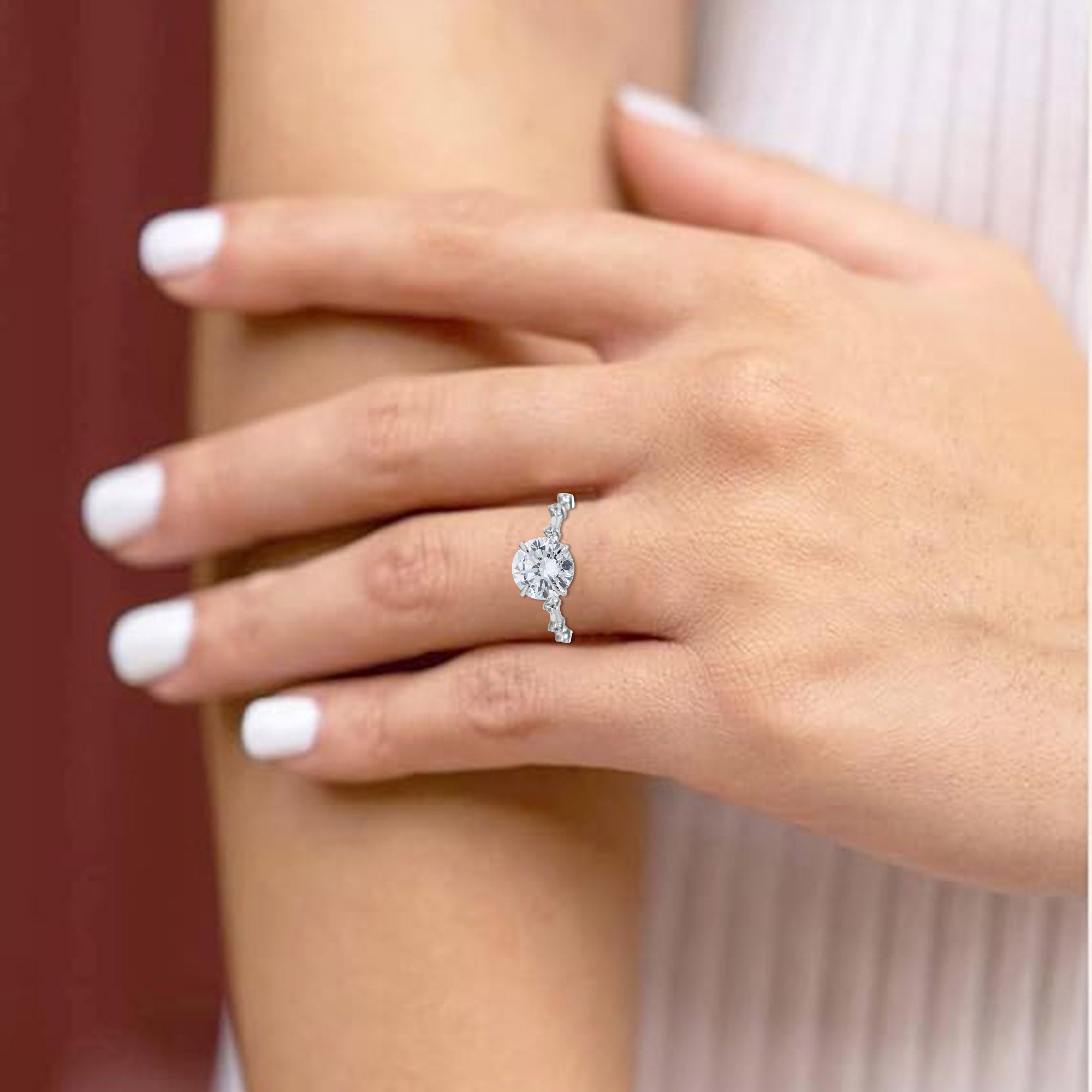 Round Cut Solitaire Ring