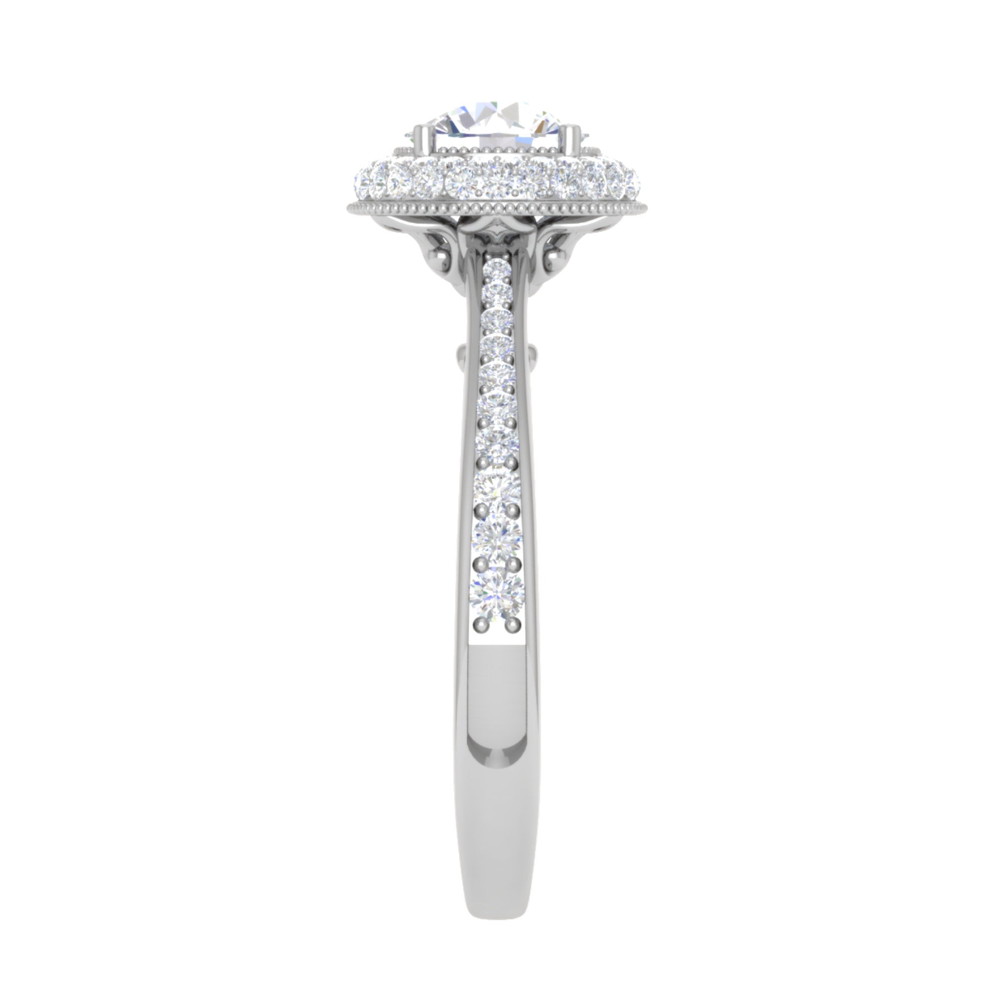 American Diamond Double Halo Ring