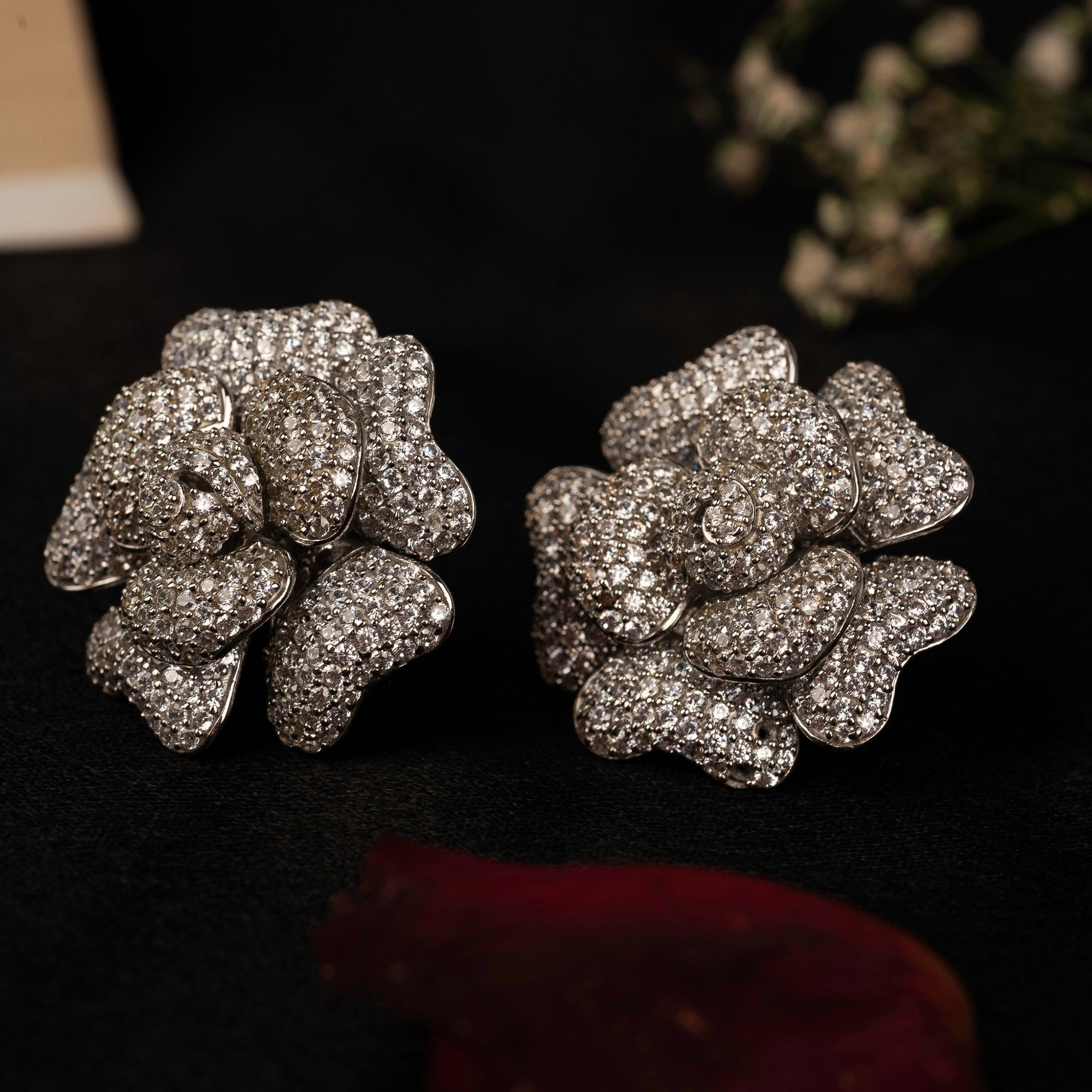 Bloom Cluster  Floral Stud Earrings