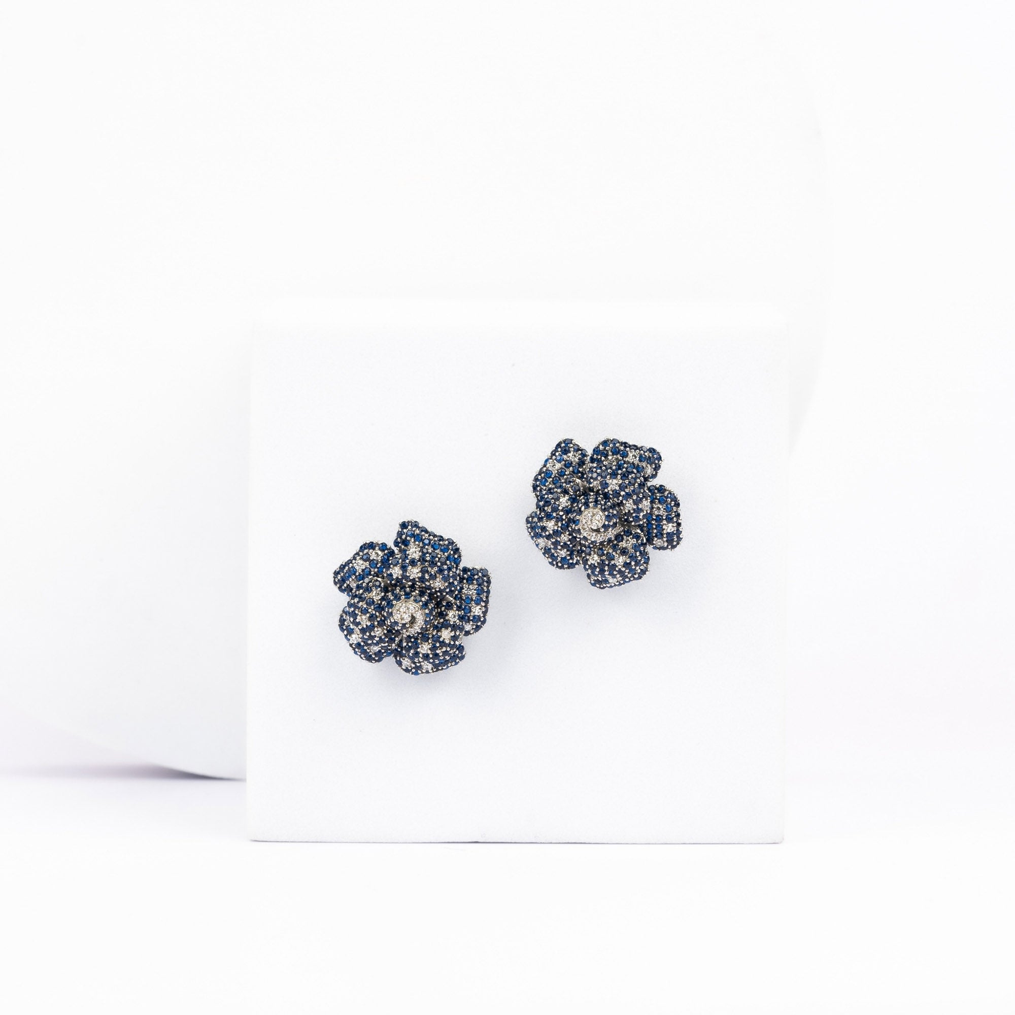 Sapphire Bloom Earrings