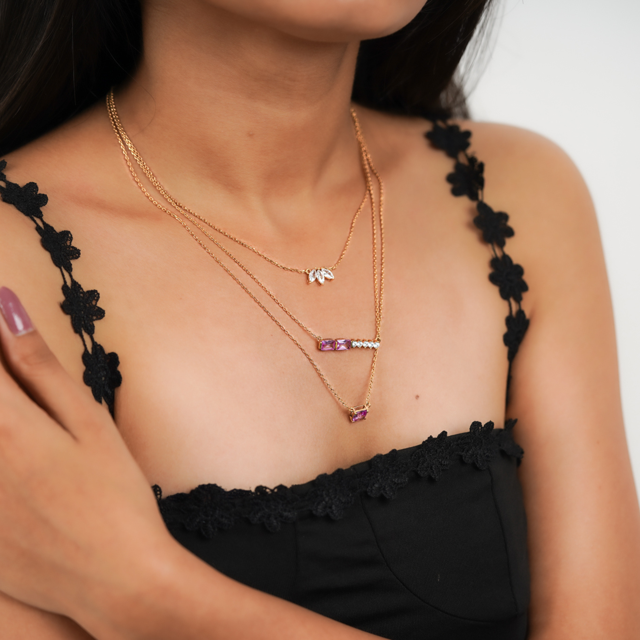 Luxury Pink Sapphire and Diamond Pendant