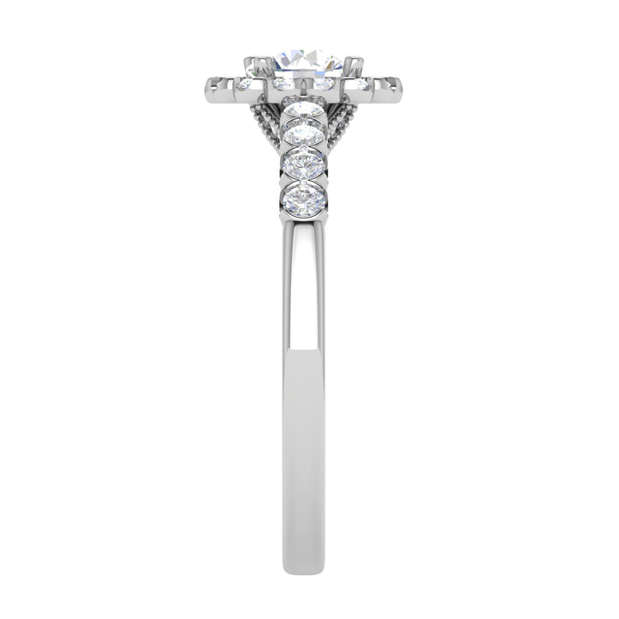American Diamond Halo Promise Ring