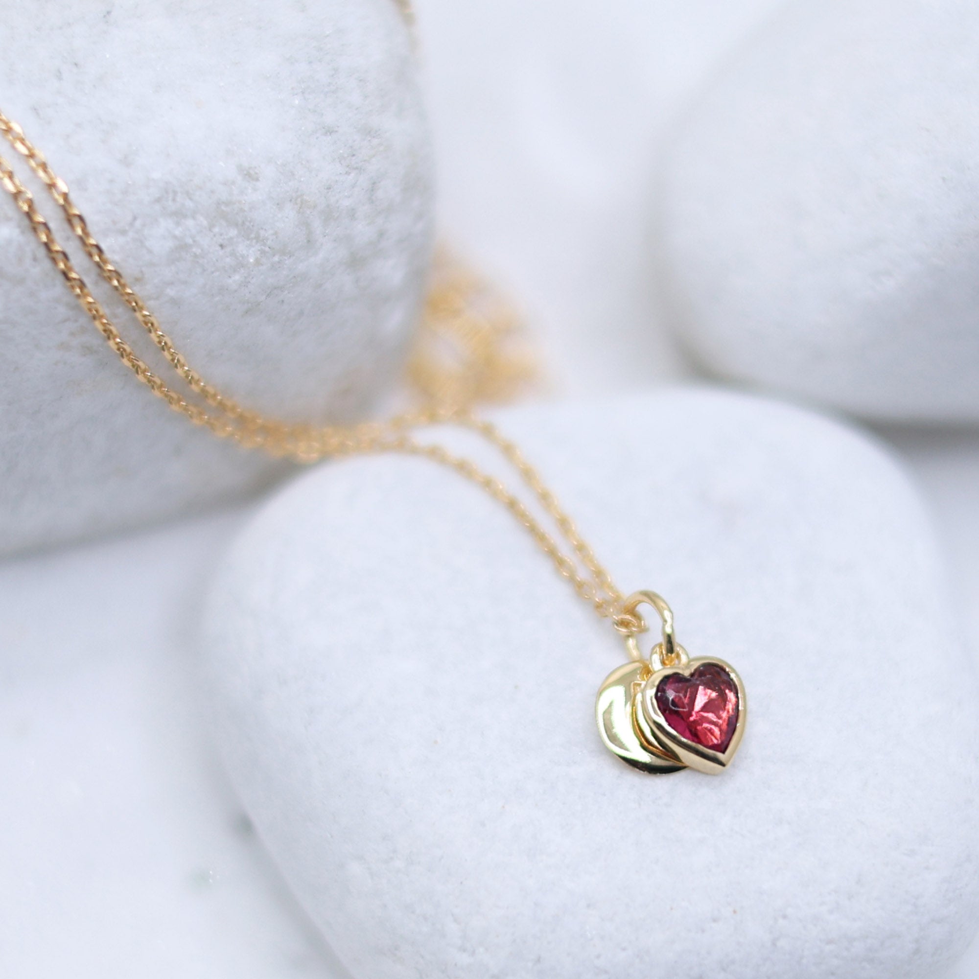 Timeless Ruby Heart Pendant