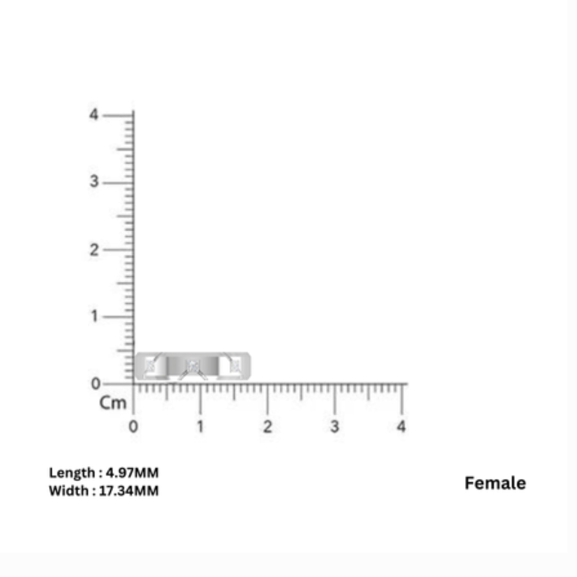 Elegant Matching Couple Diamond Bands