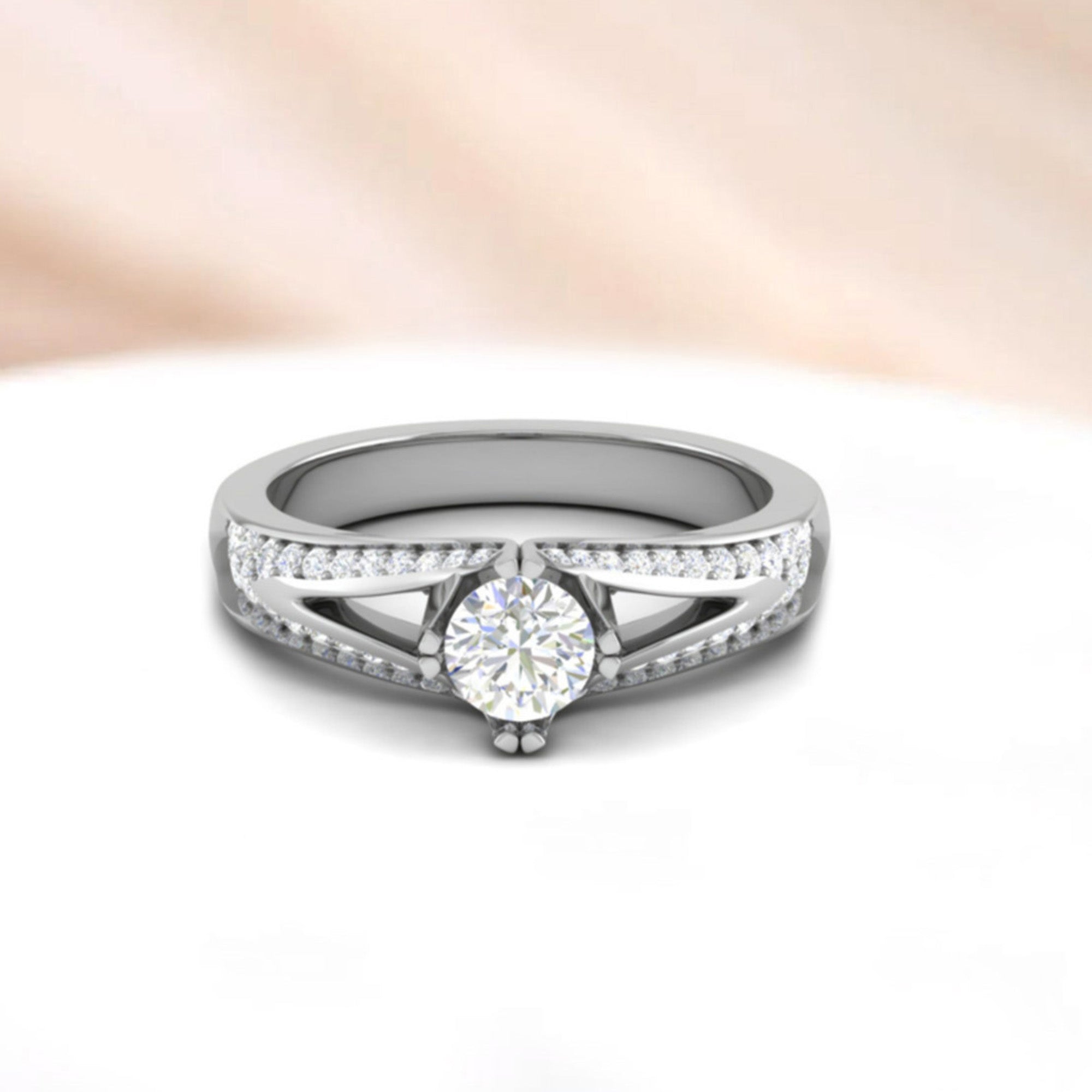 925 Silver Split Shank Ring