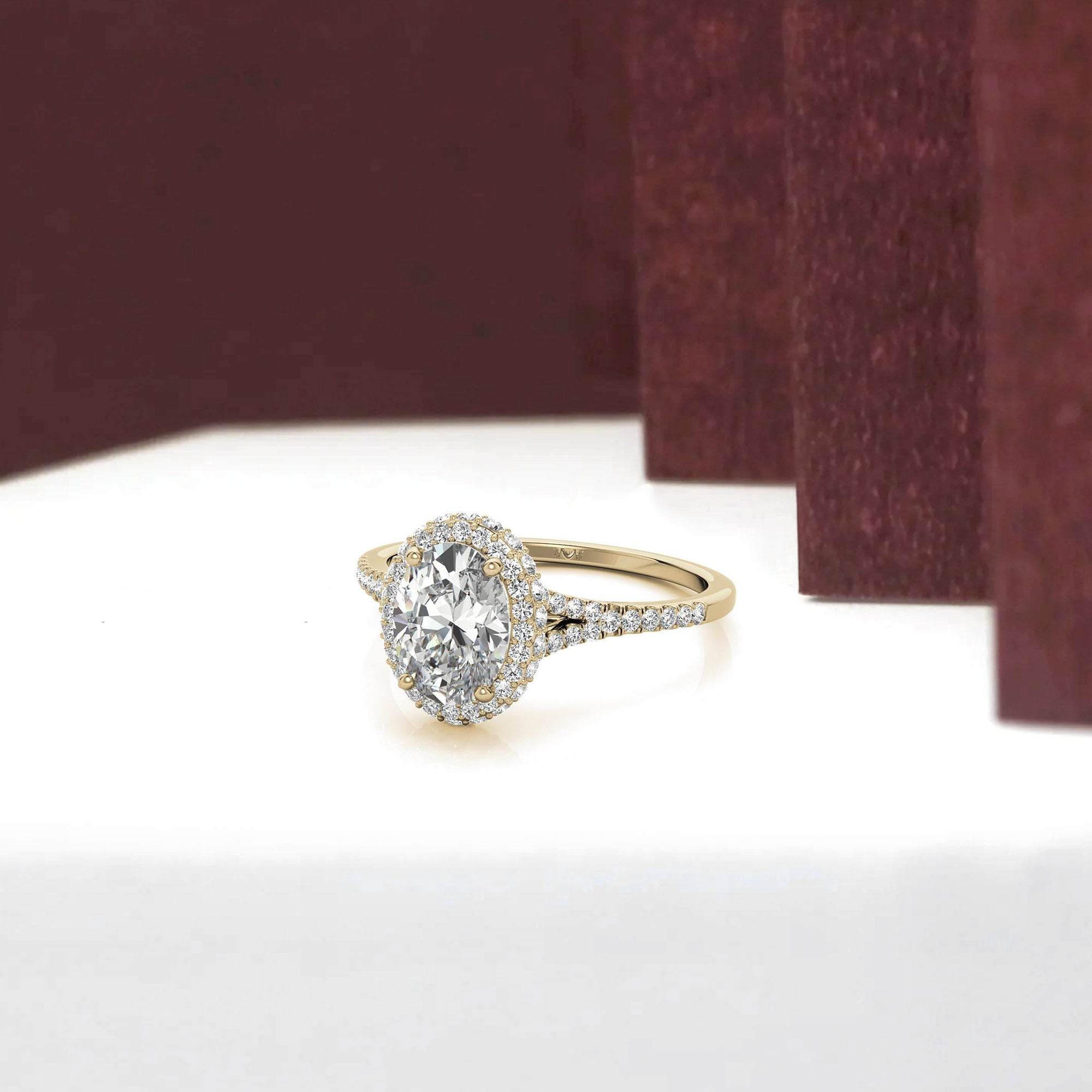 Silver double sparkle ring