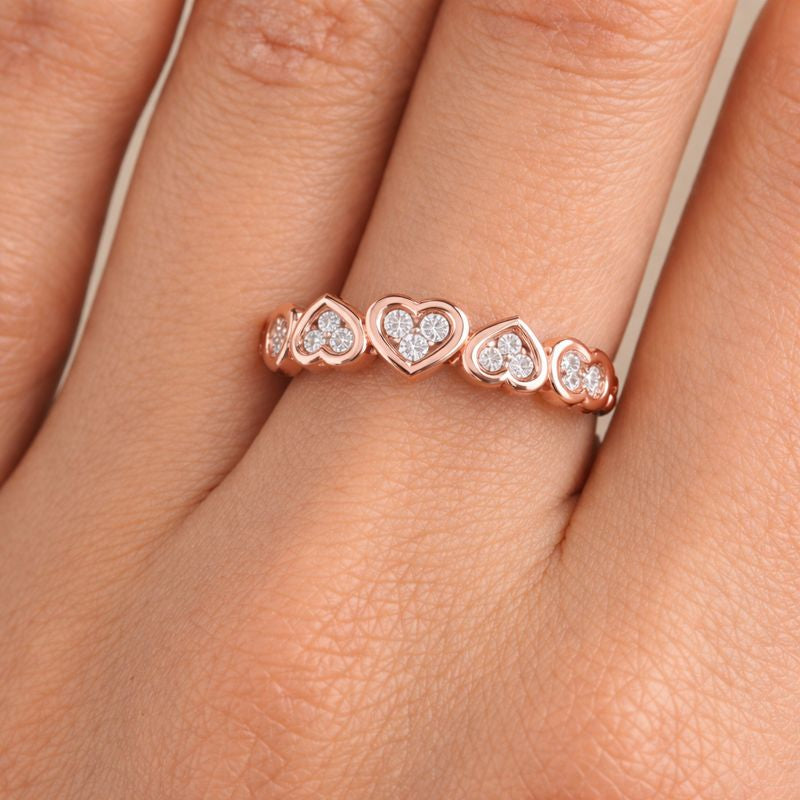 Multi Heart Diamond Ring
