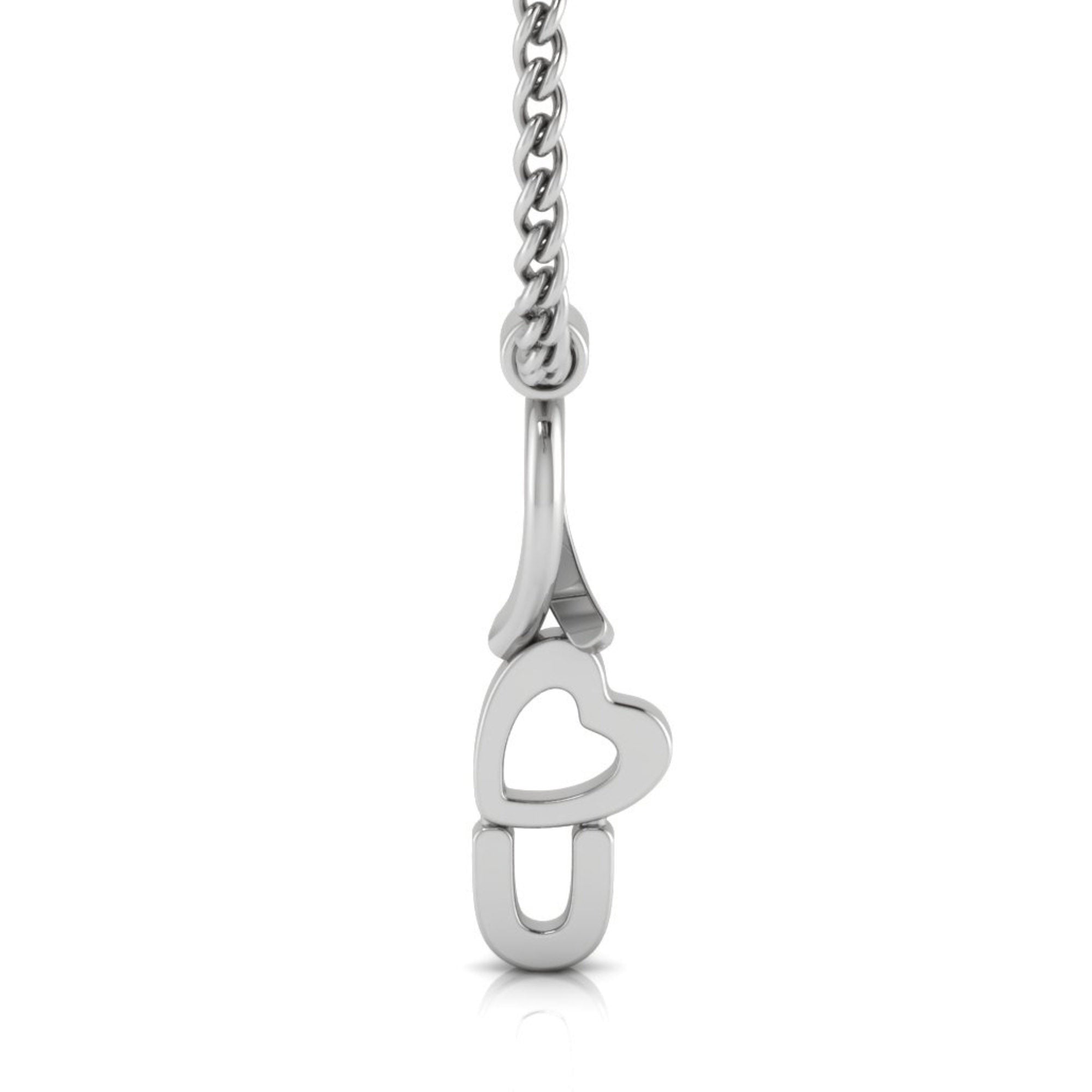 Sterling Silver I Love U Pendant