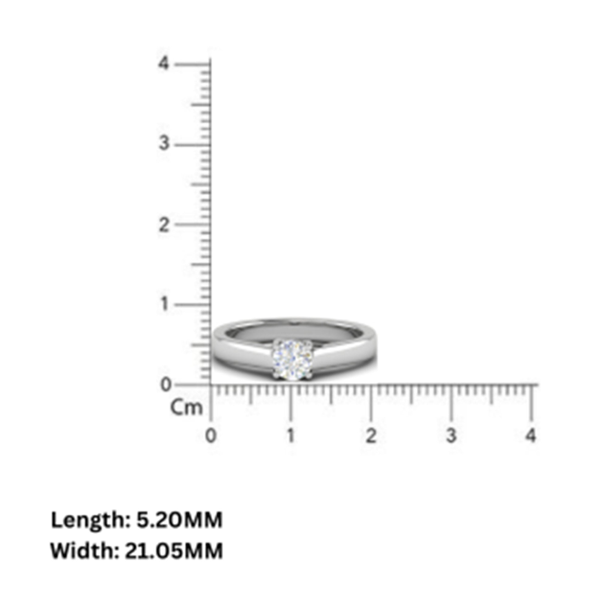 Classic Solitaire Ring in Sterling Silver