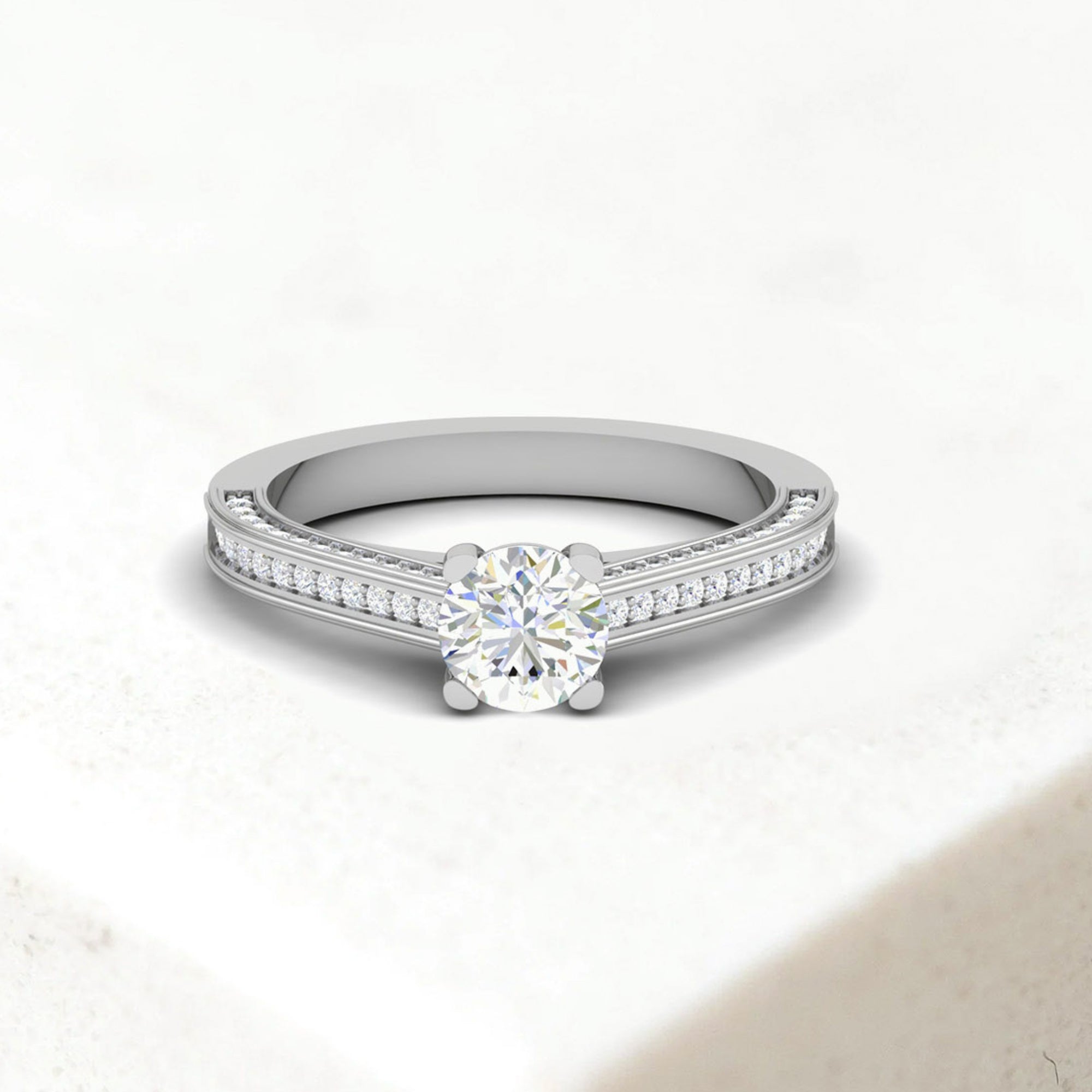 Eternal Sparkle Silver Diamond Ring