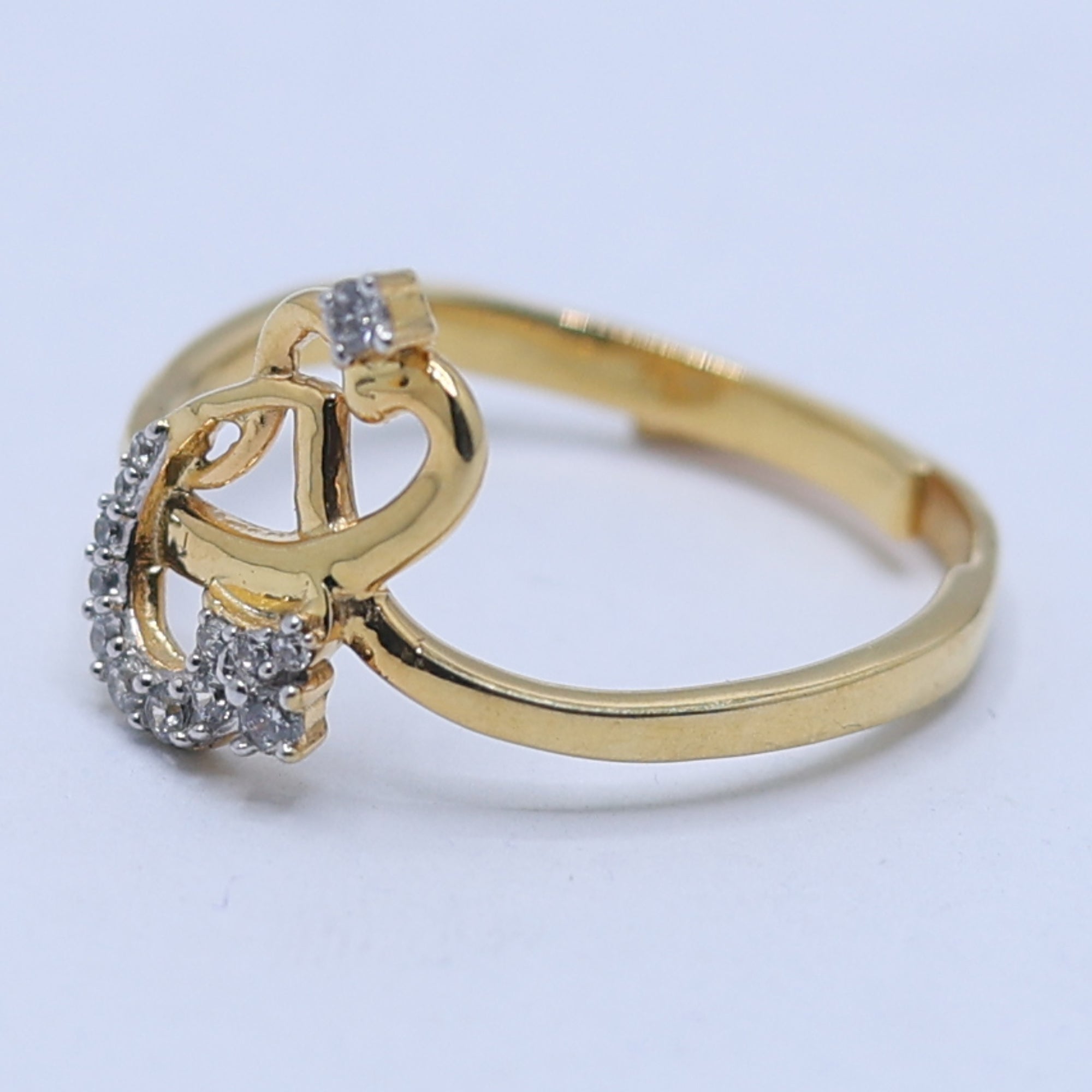 Intertwined Heart Diamond Ring