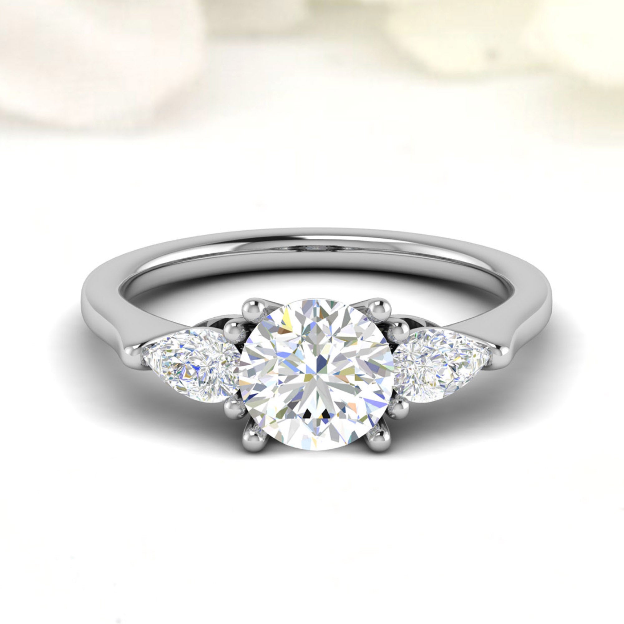Trio Diamond Adjustable Ring