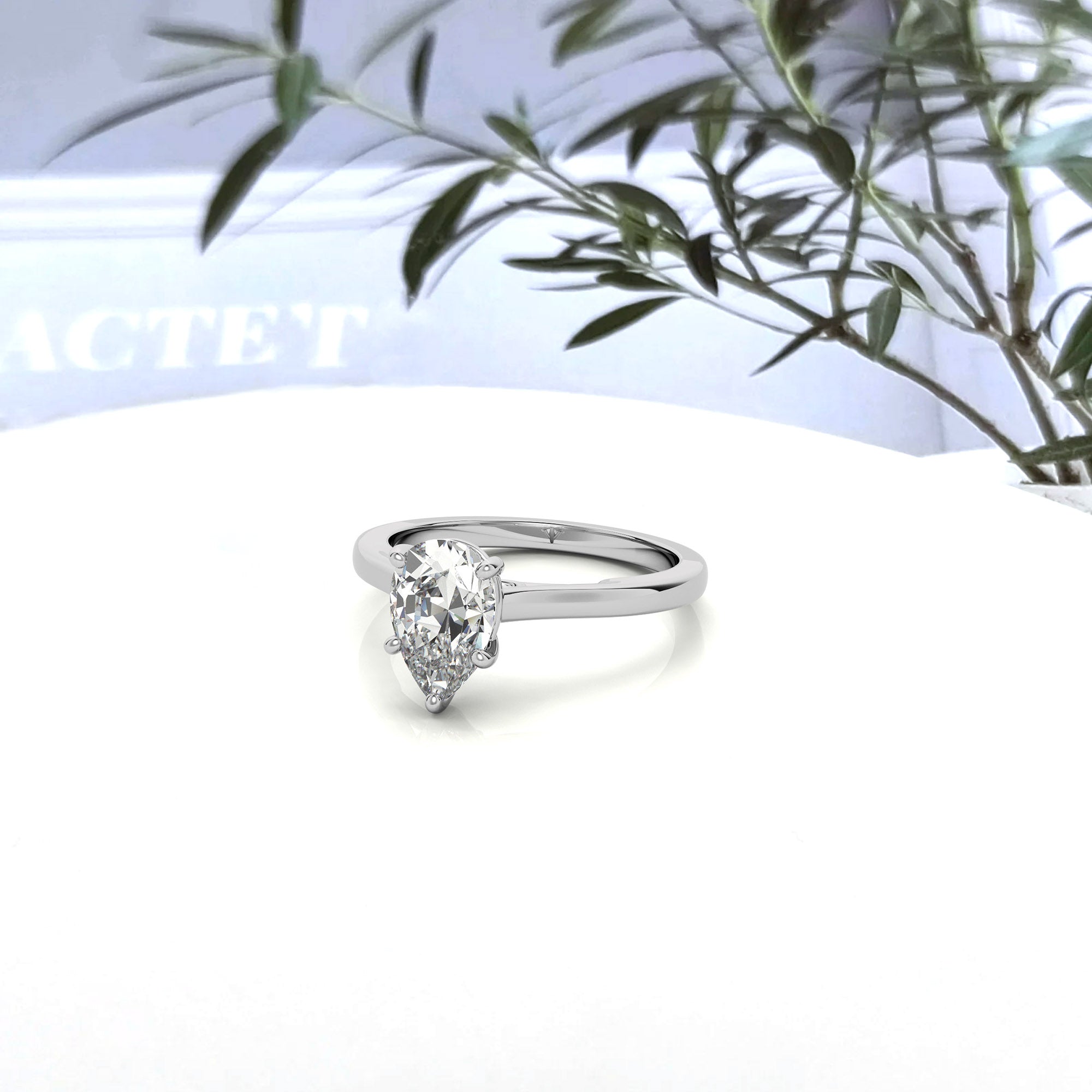 Silver Celestial Glow Ring