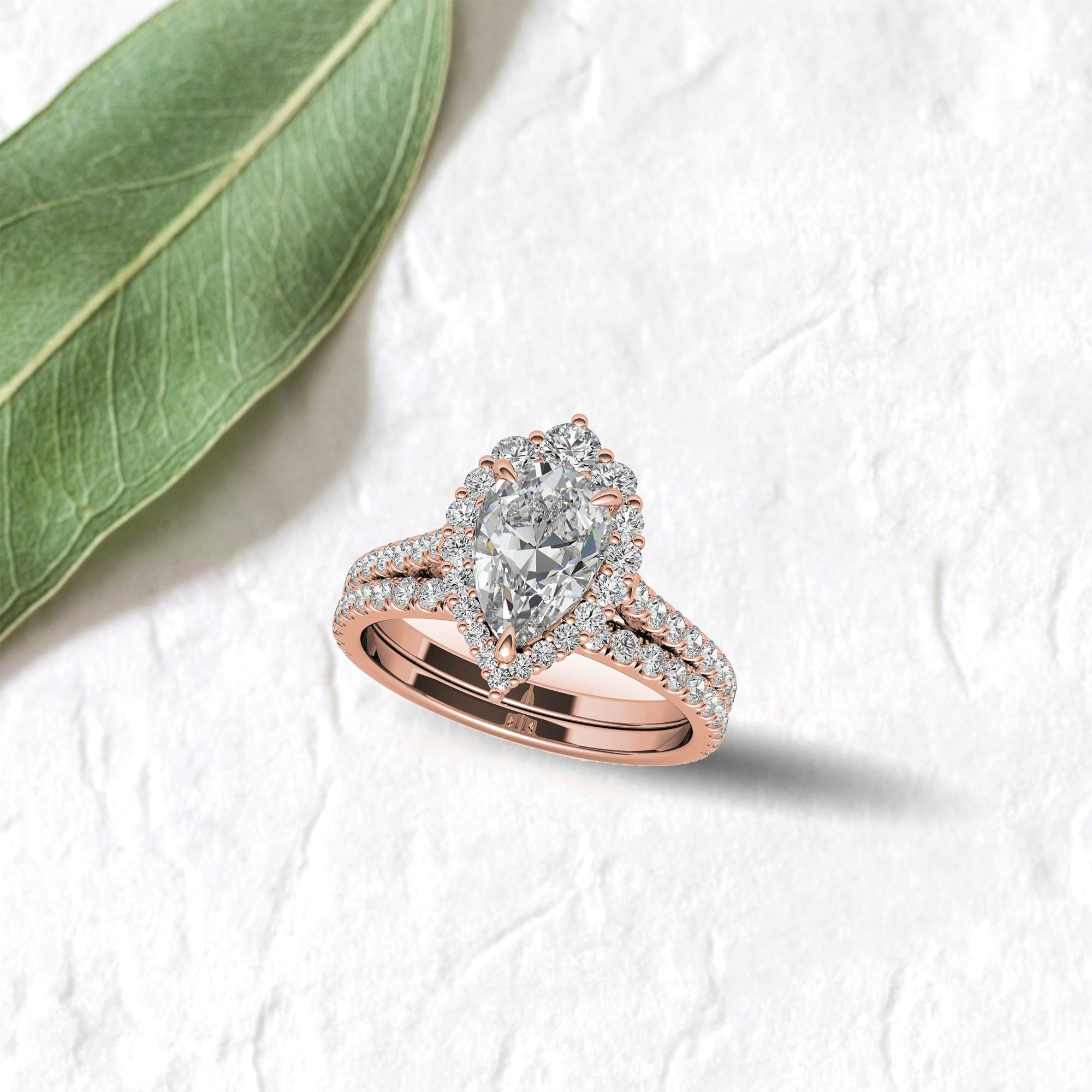 Silver Petal Spark Ring
