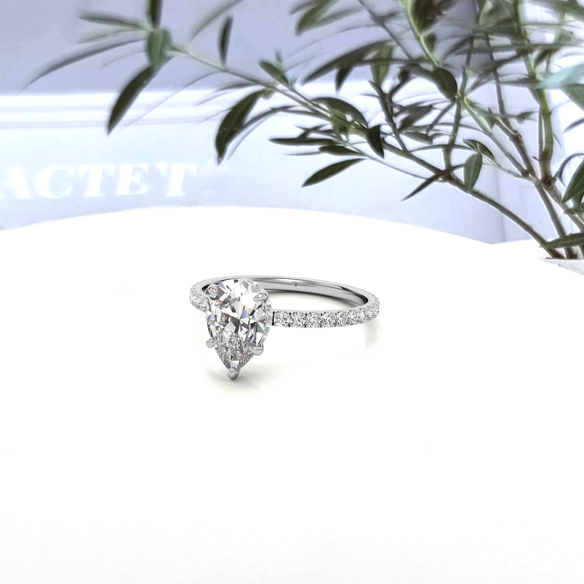 Silver Cinderella Sparkle Ring