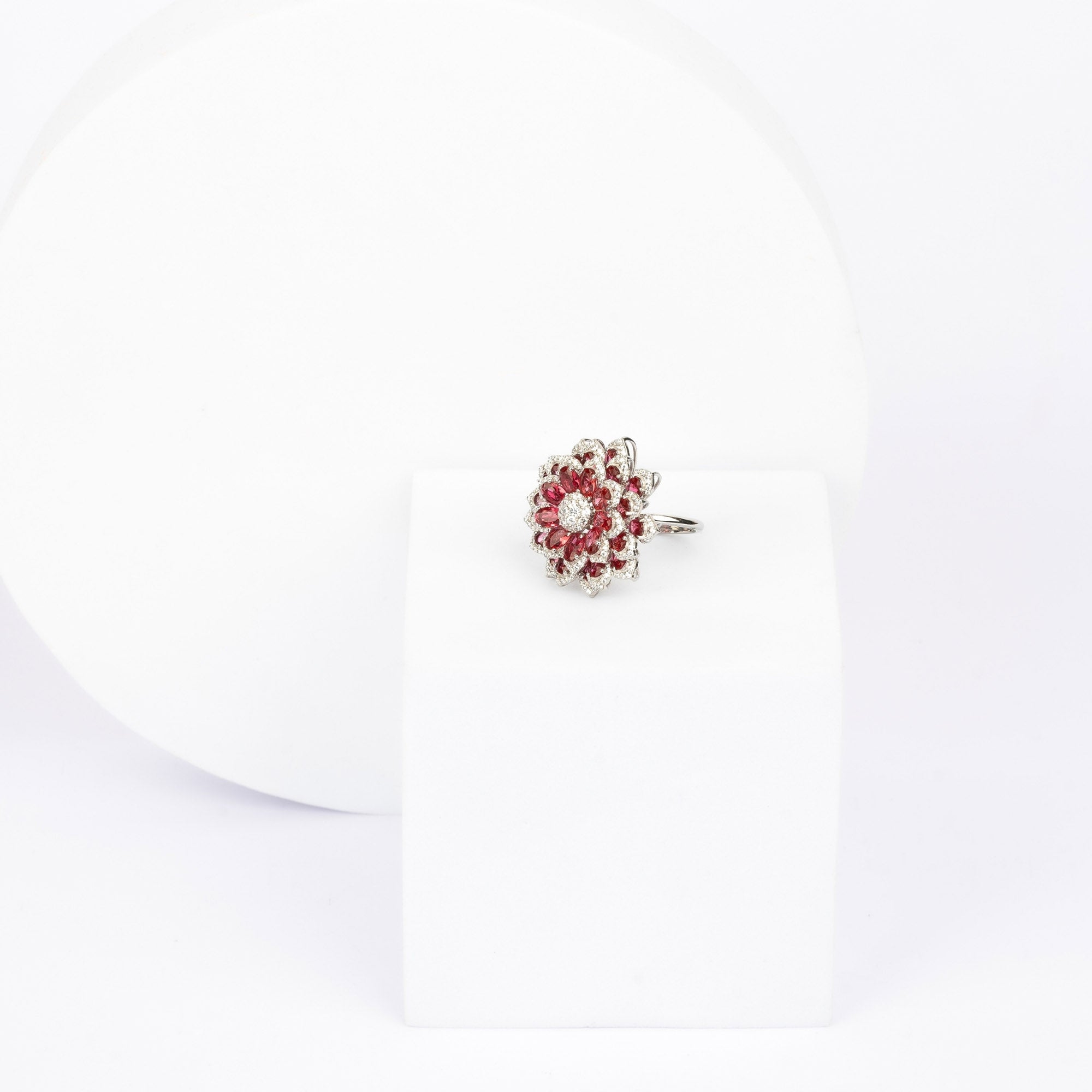 Ruby Lotus Empress Ring
