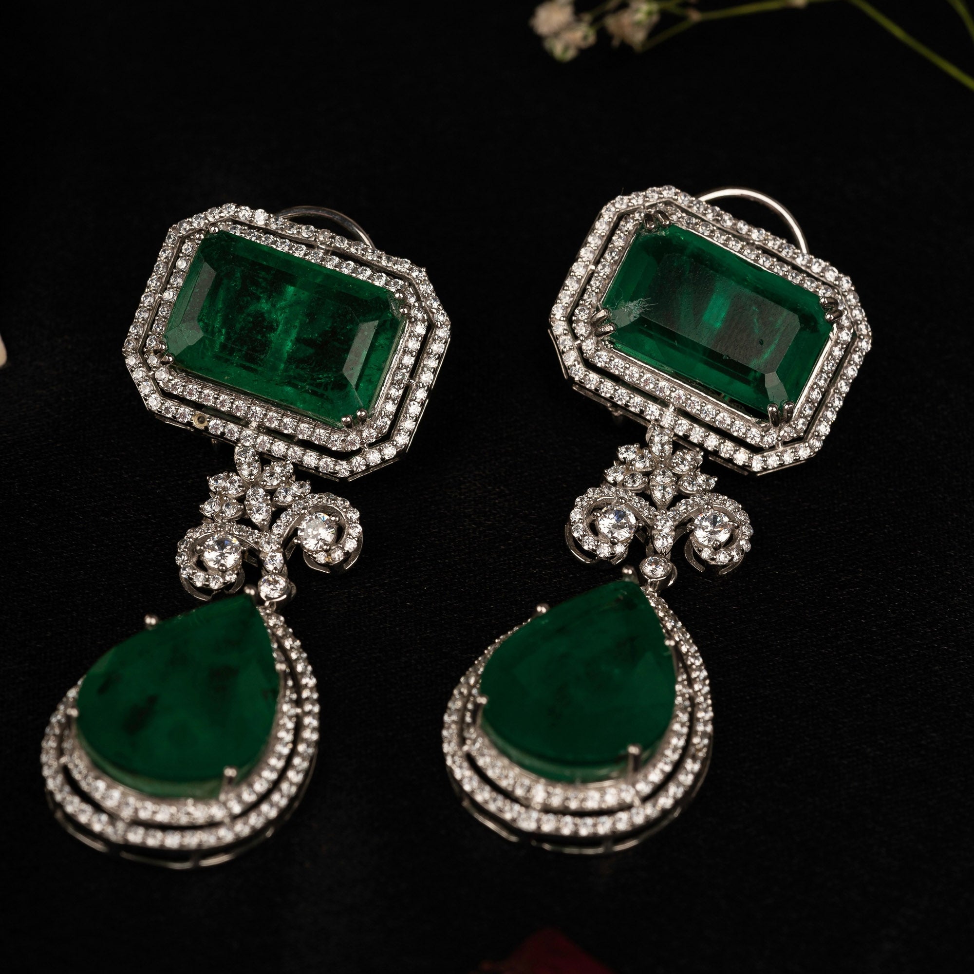 Emerald Drop Earring