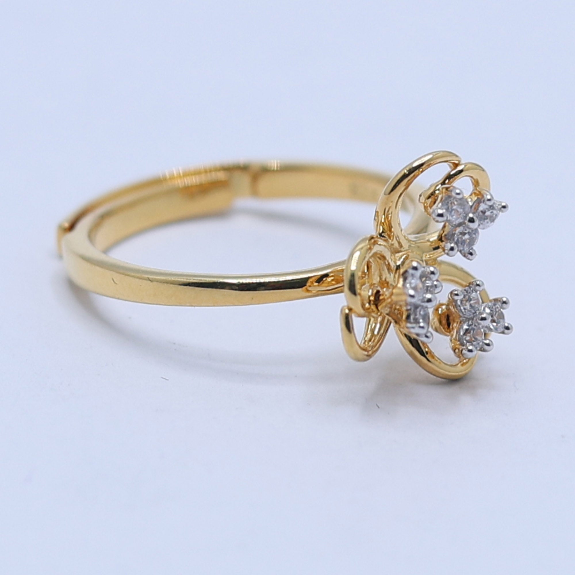 Gold Plated Triple Heart Ring