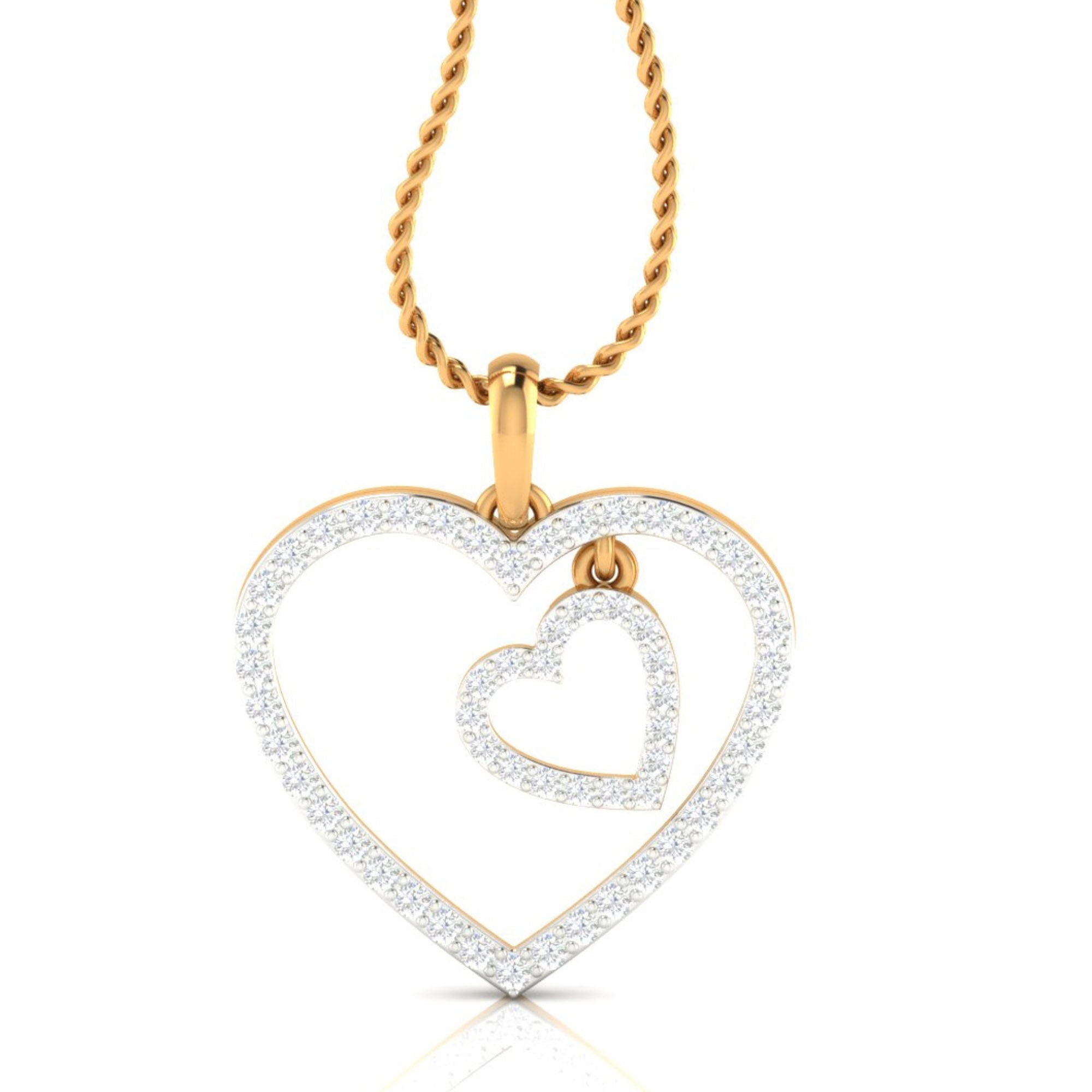 Eternal Embrace Double Heart Pendant