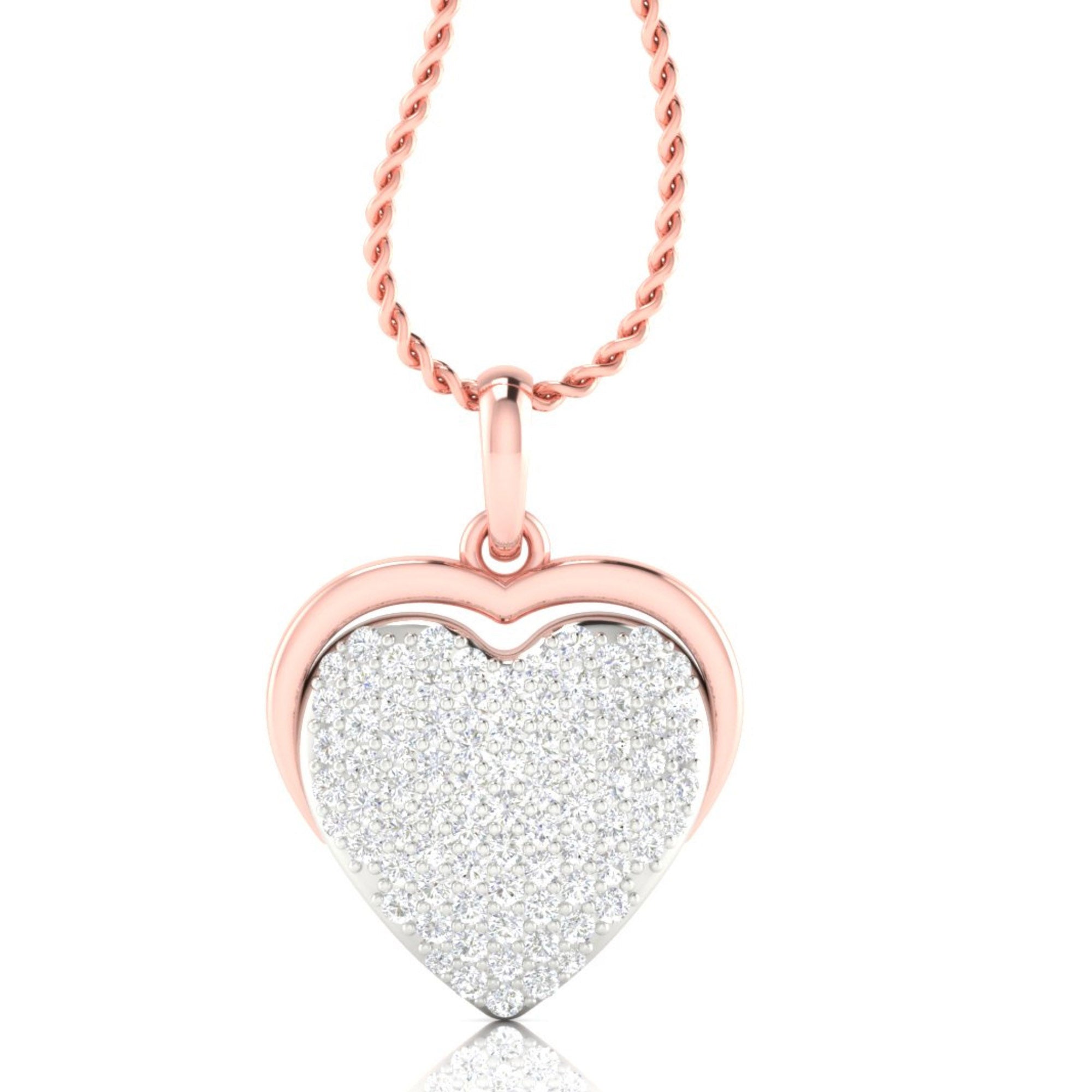 Heart Diamond Pendant for Women