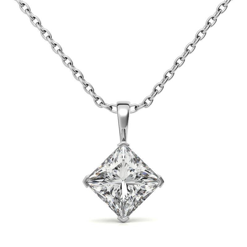 925 Sterling Silver Enchanting Solitaire Pendant AUS-651 - Auory