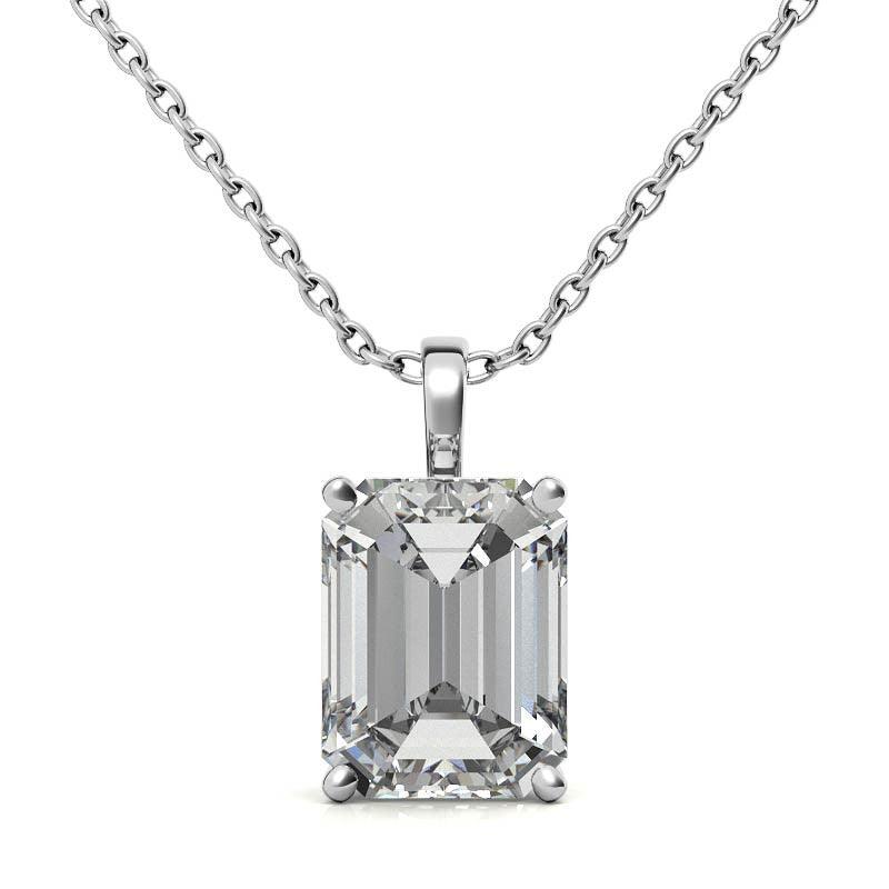 925 Sterling Silver Graceful Solitaire Pendant AUS-652 - Auory