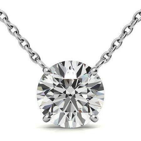 925 Sterling Silver Hexagonal Radiance Solitaire Pendant AUS-672 - Auory