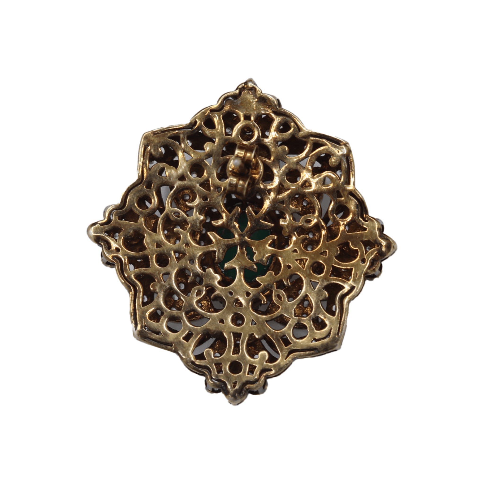 Emerald Floral Green Earring For Women