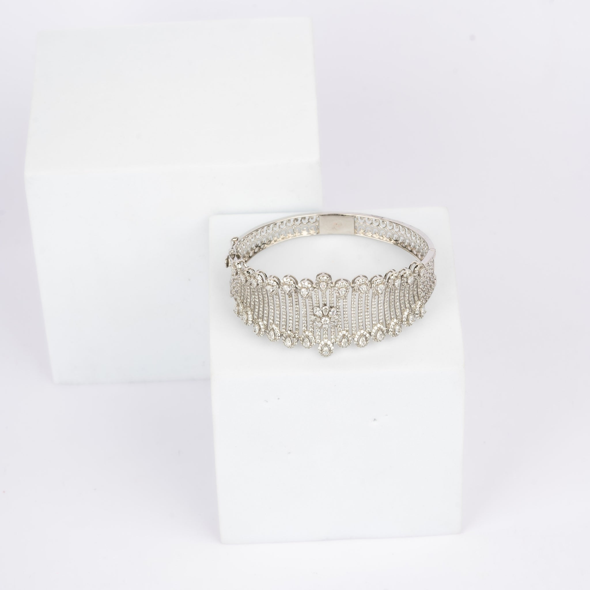 American Diamond Floral Bracelet