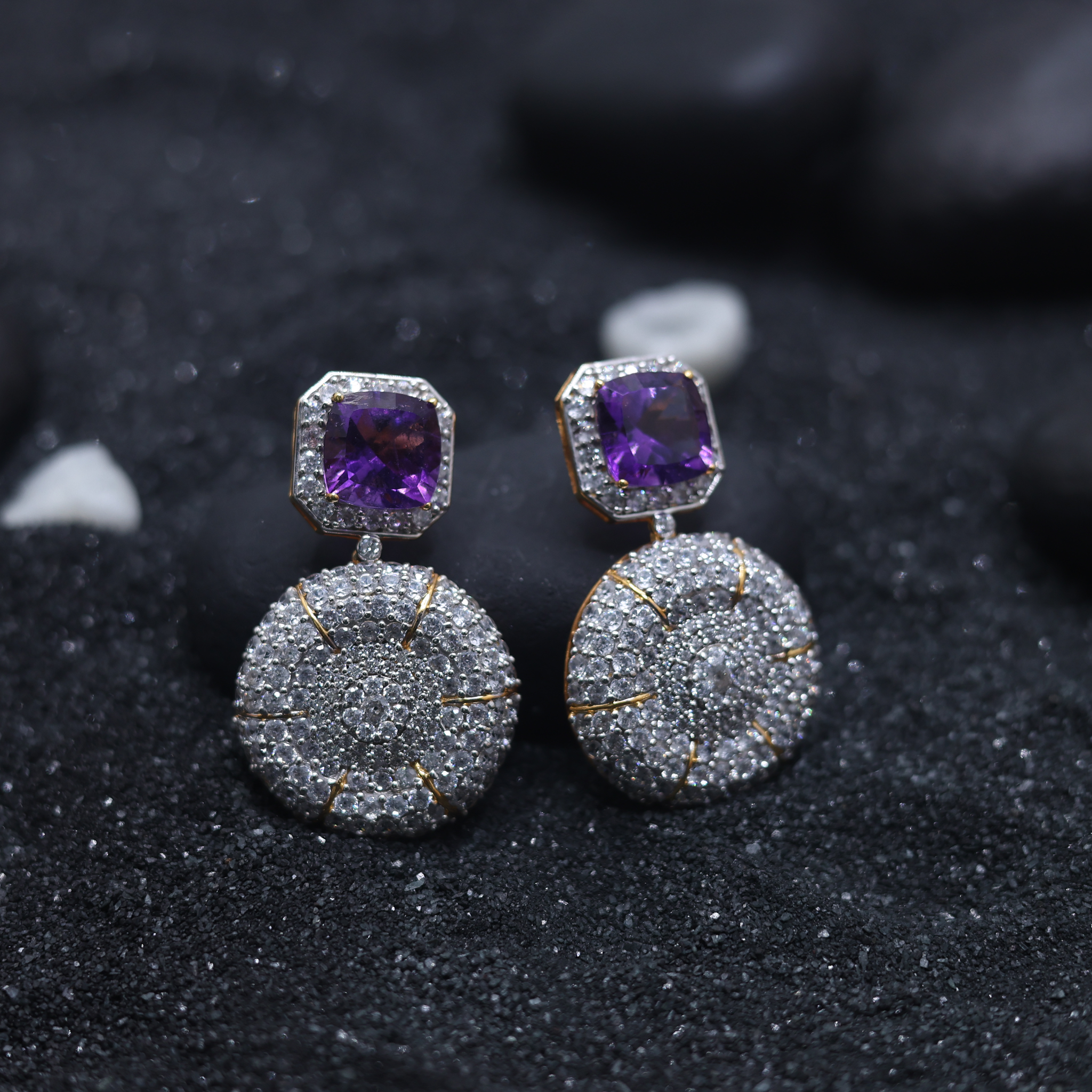 Amethyst Drop Earrings