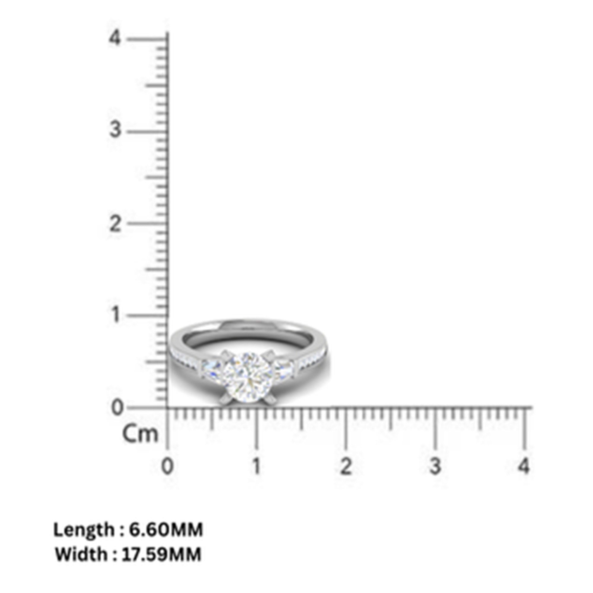 Round and Tapered Baguette Ring