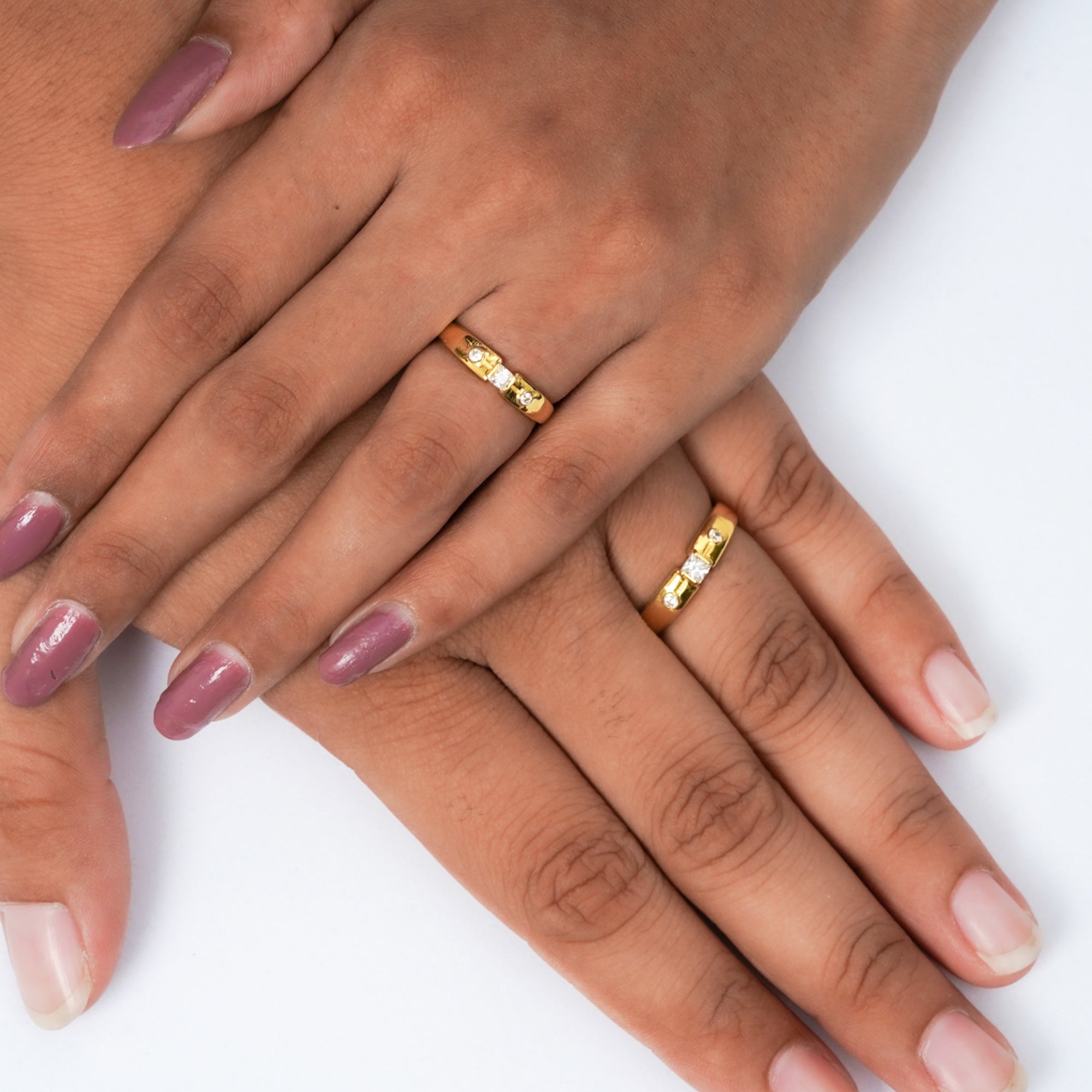 Gold Plated Bands for Couple