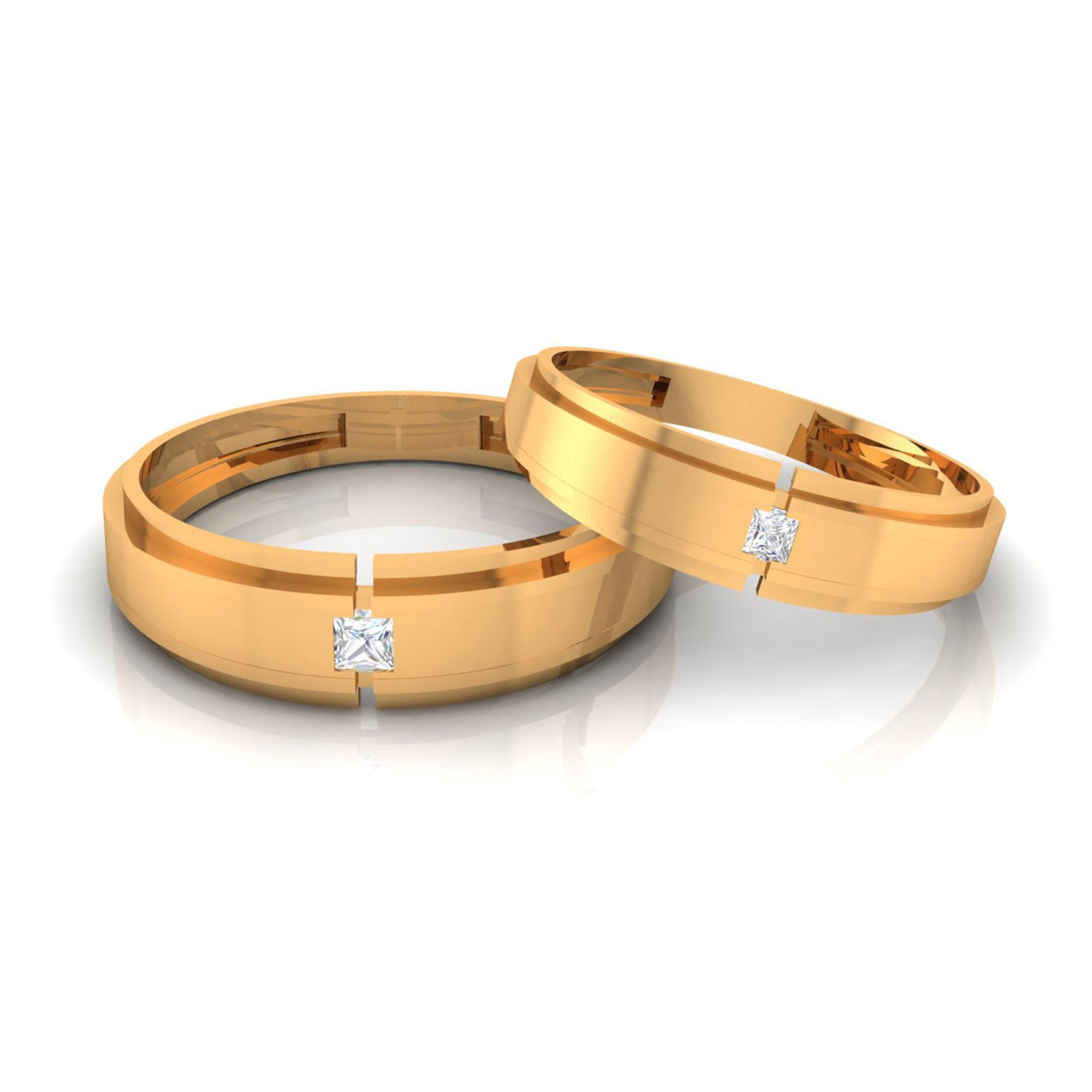 Yellow Gold Couple Band