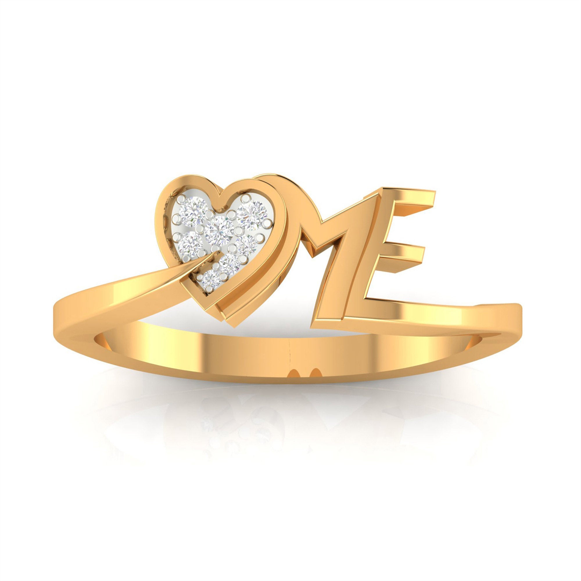 LOVE ME Diamond Heart Ring