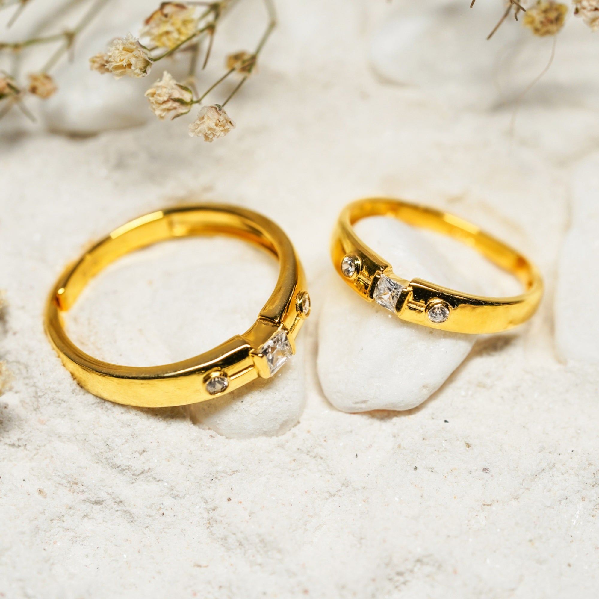 Gold Plated Bands for Couple