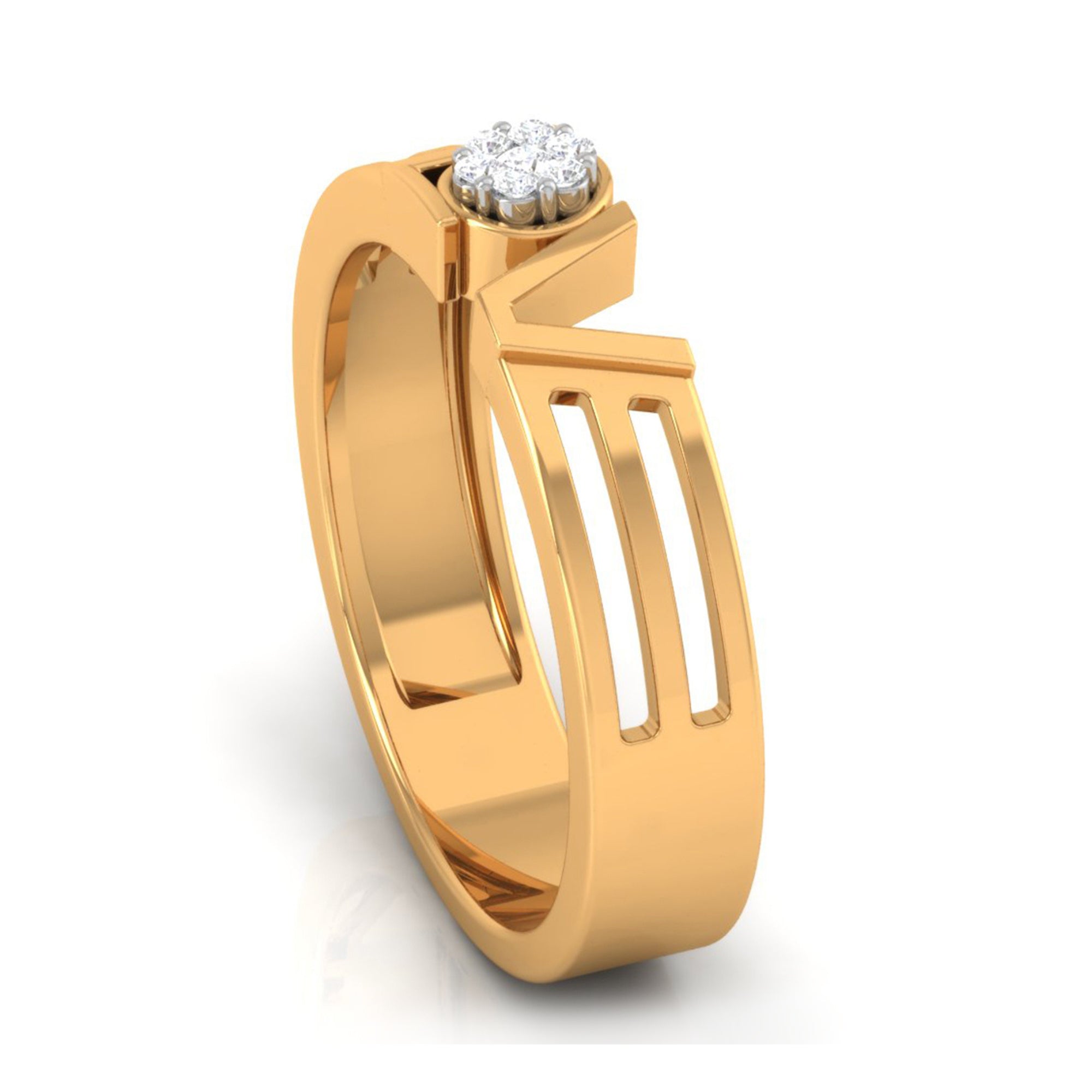 Gold Plated Love Script Band