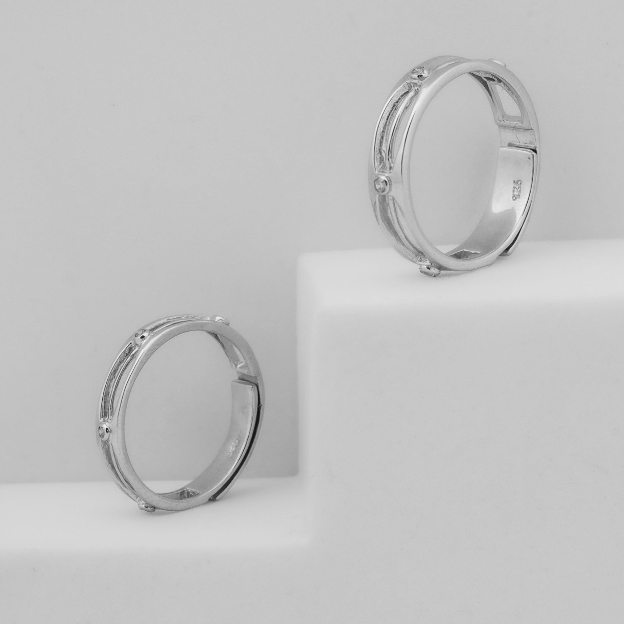 Classic Diamond Adjustable Couple Ring