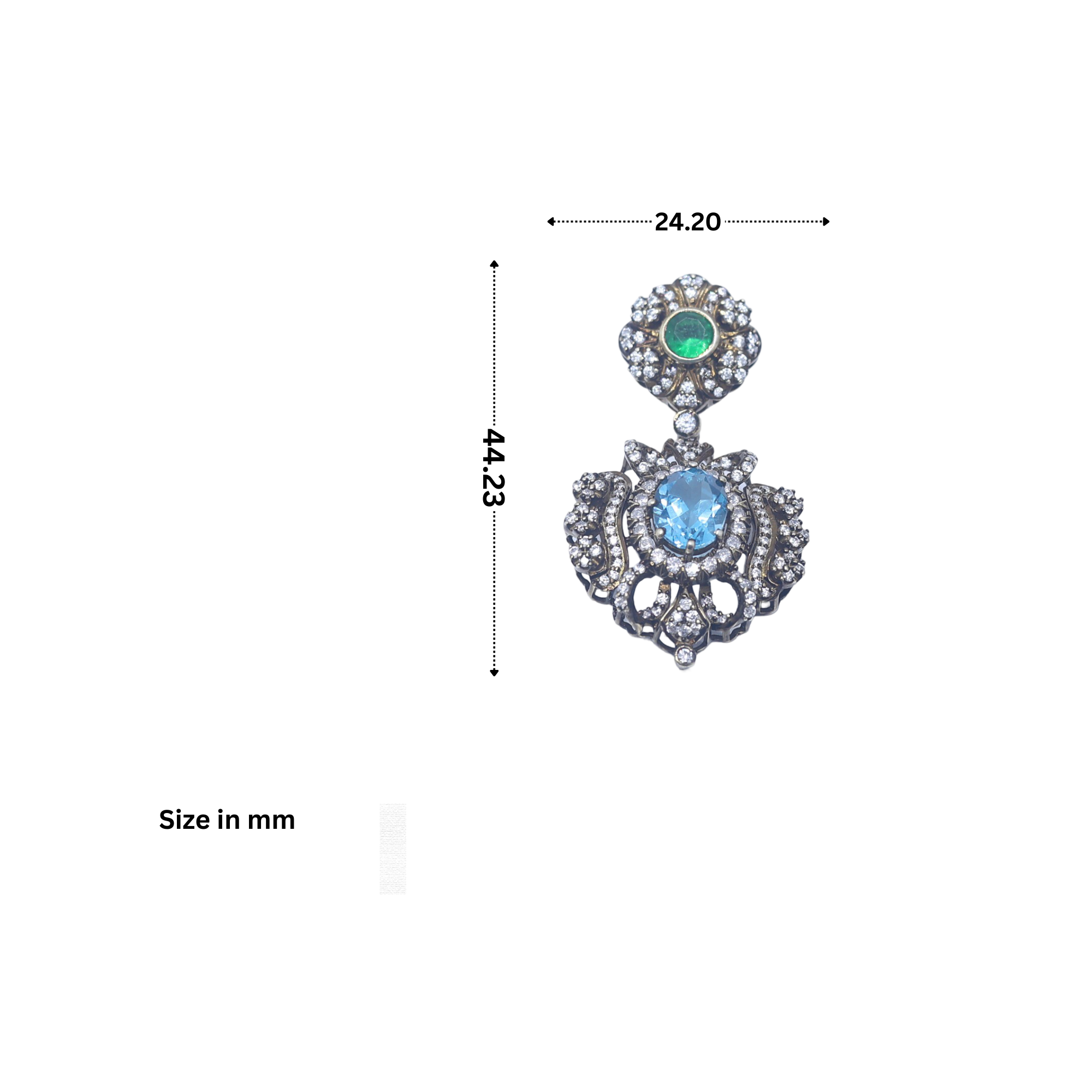 Queen Boudica Flame Dangle Earring