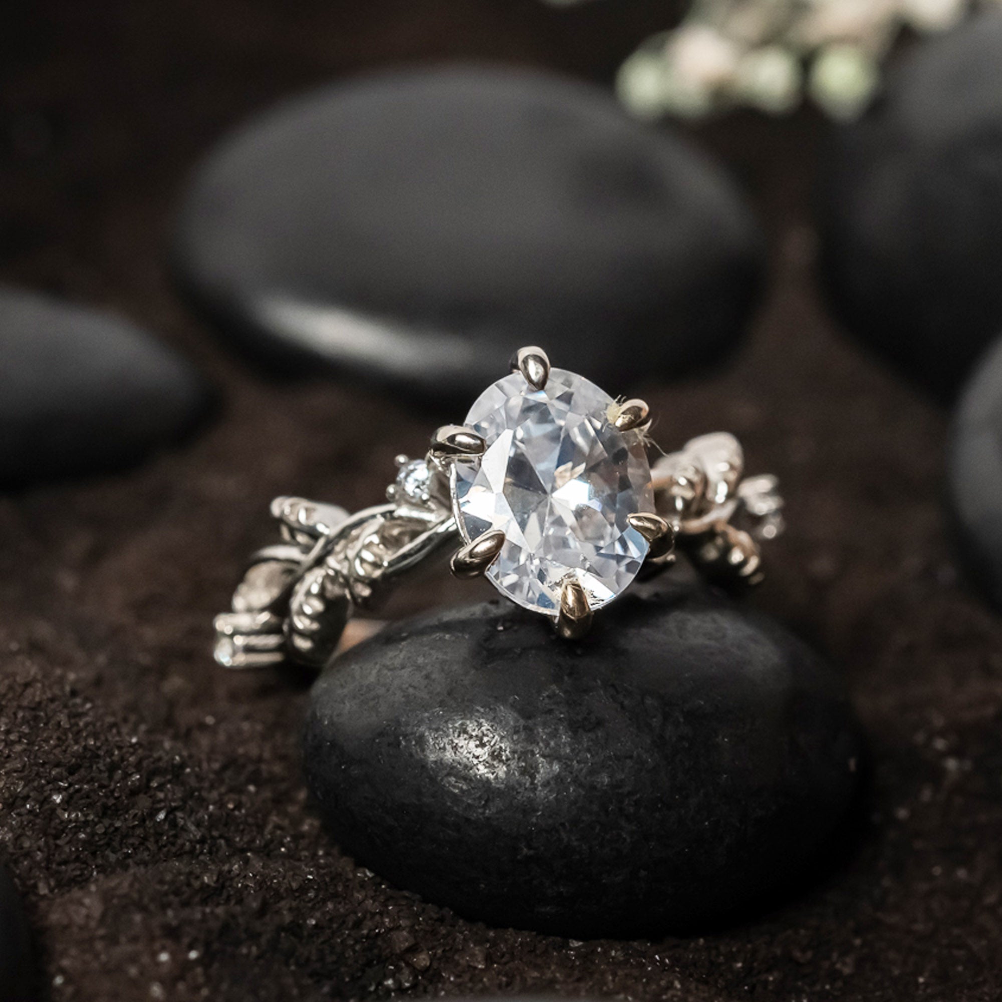 Leafy Elegance Silver Ring