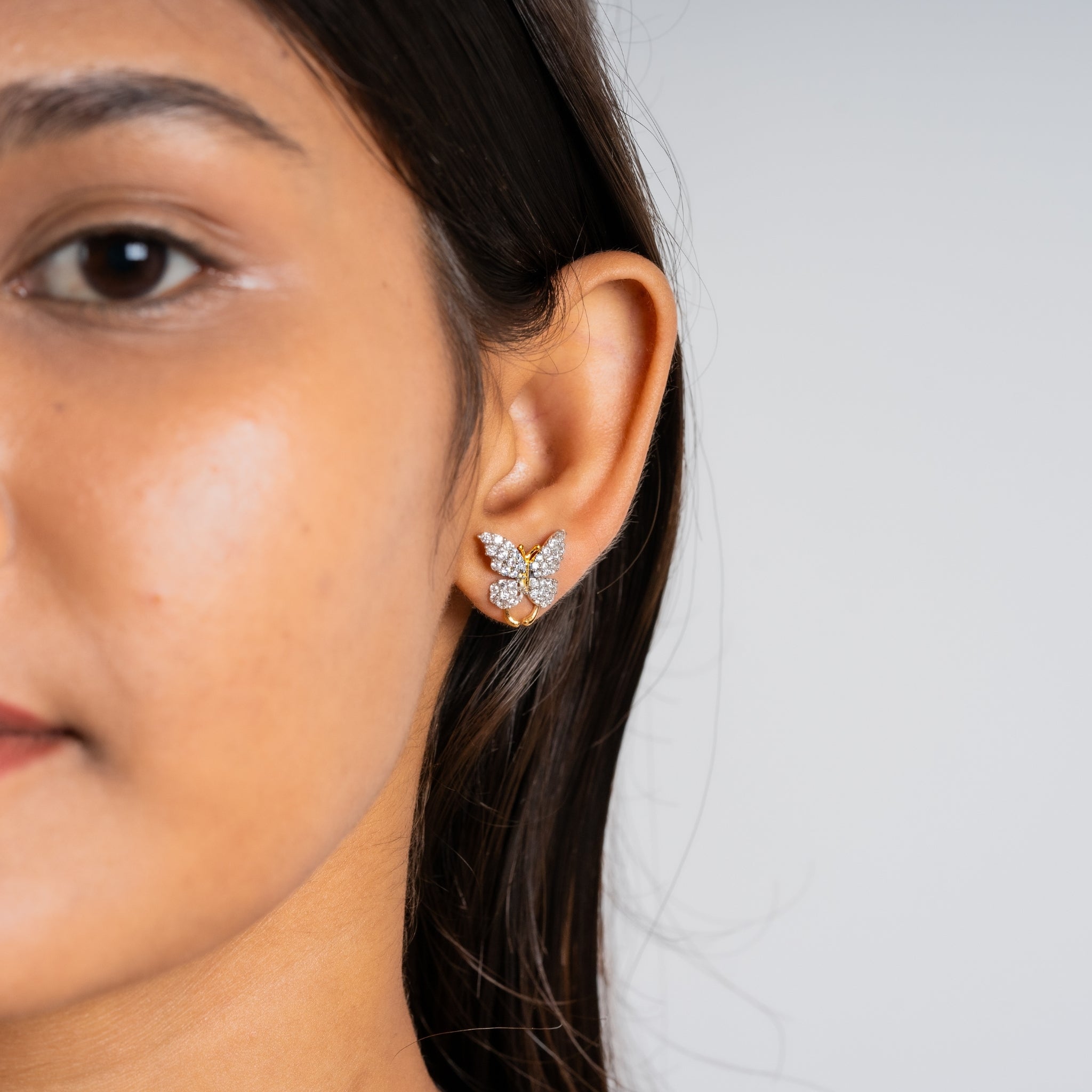 Elegant Butterfly Stud Earrings