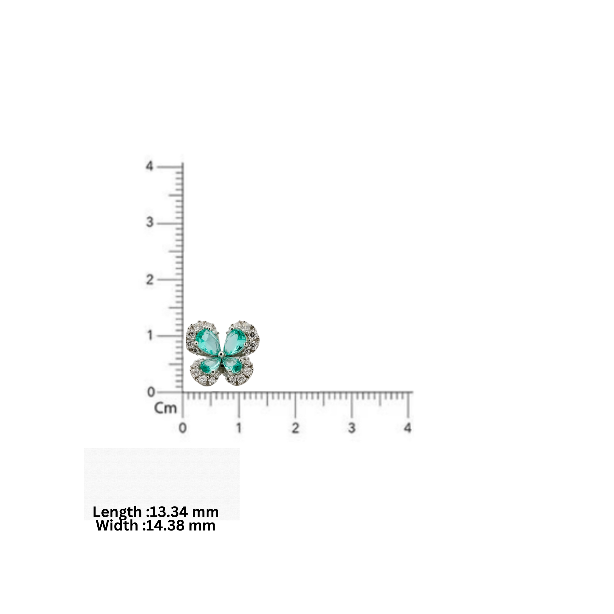 Spring Green Butterfly Earrings