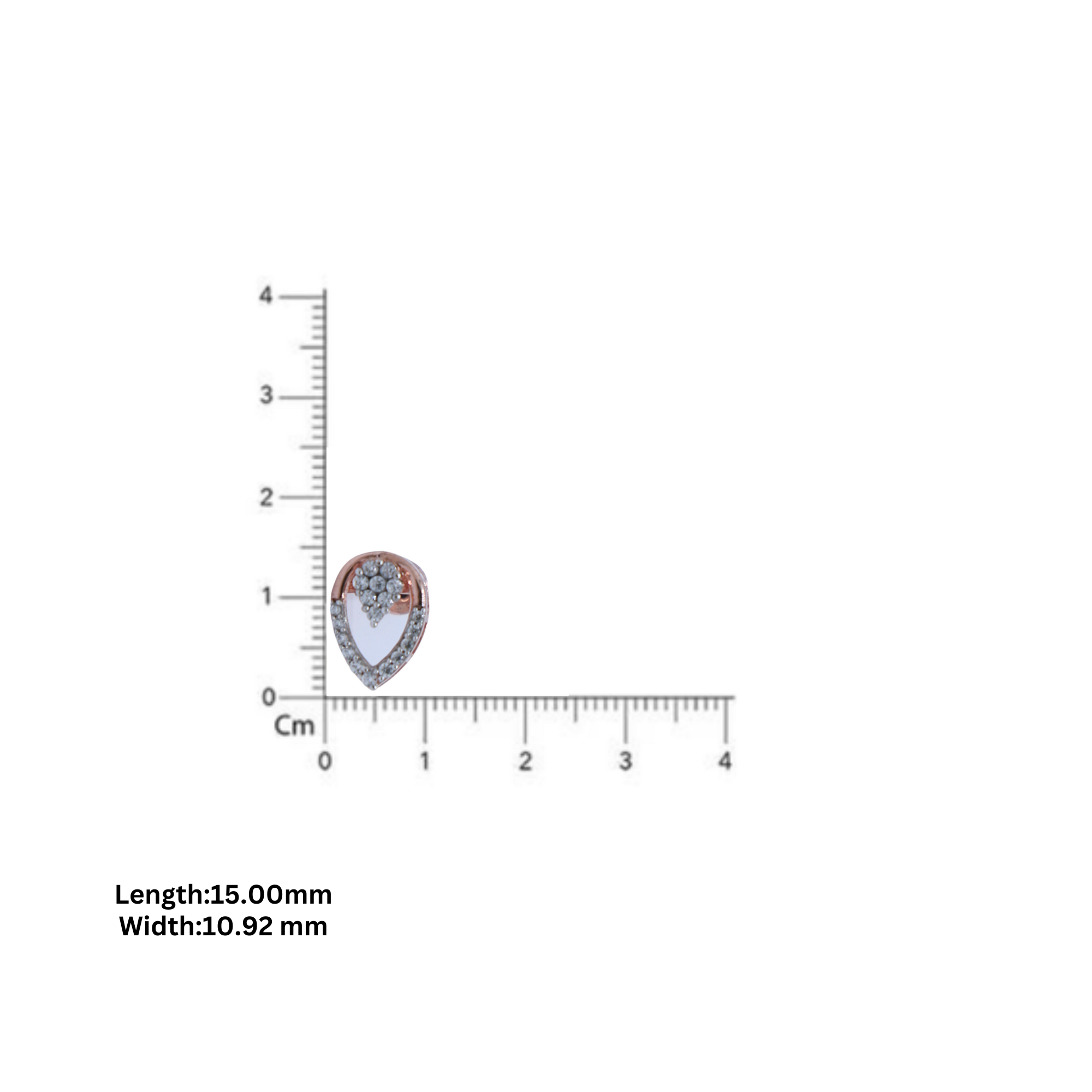 Teardrop Cluster Stud Earrings