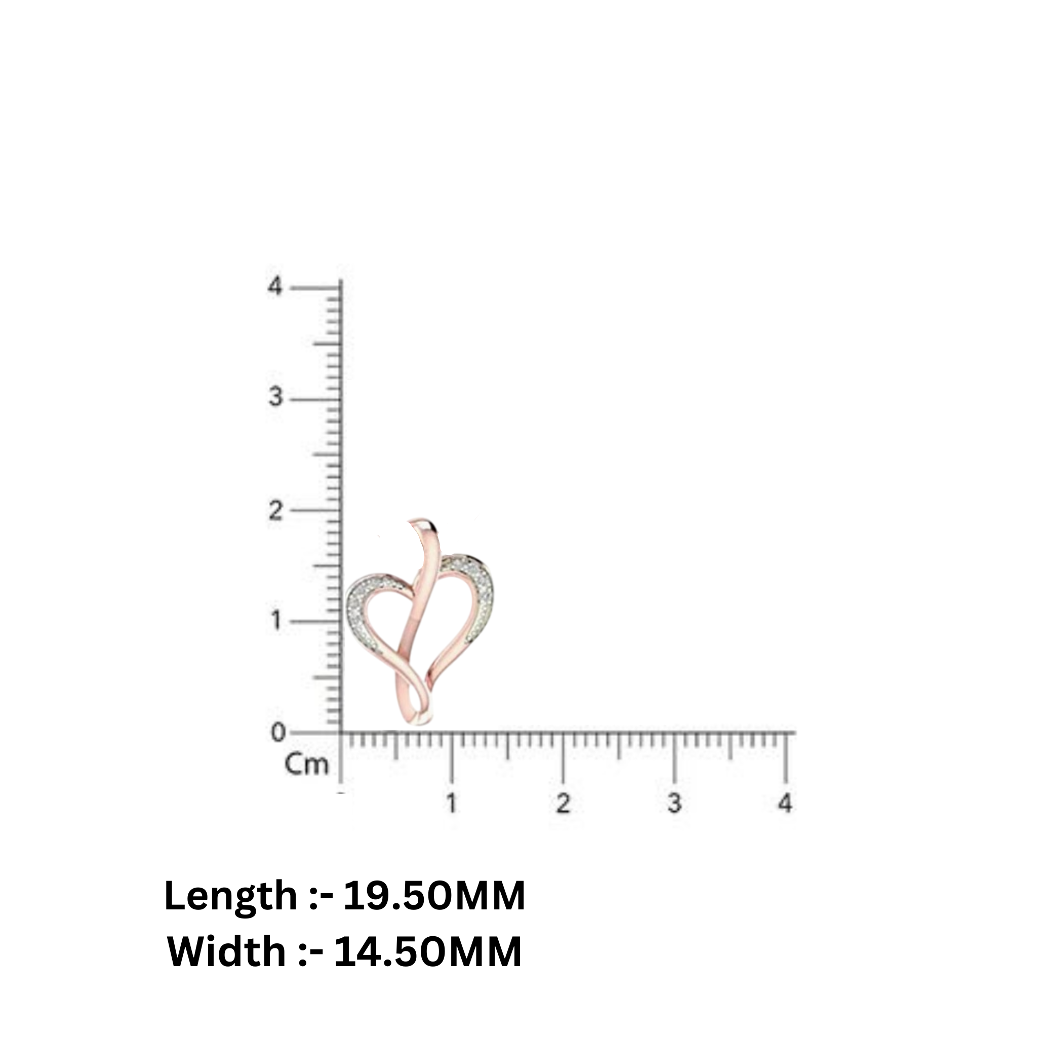 Rose Gold Plated Heart Pendant