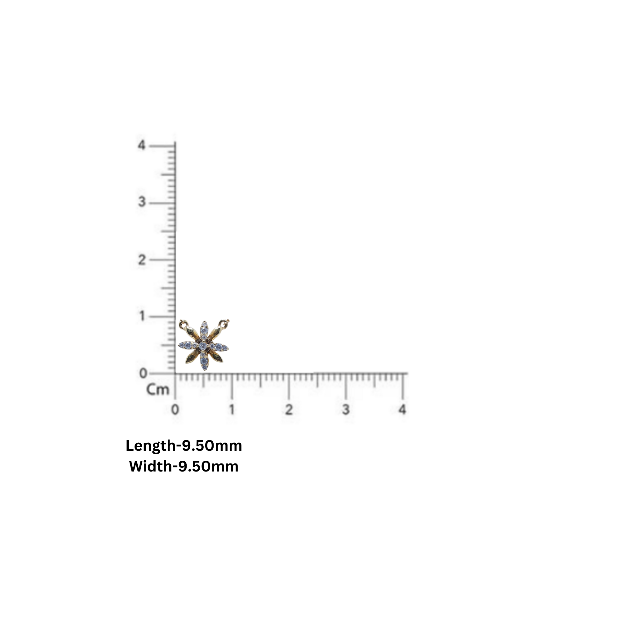 Gold Plated Silver Floral Pendant