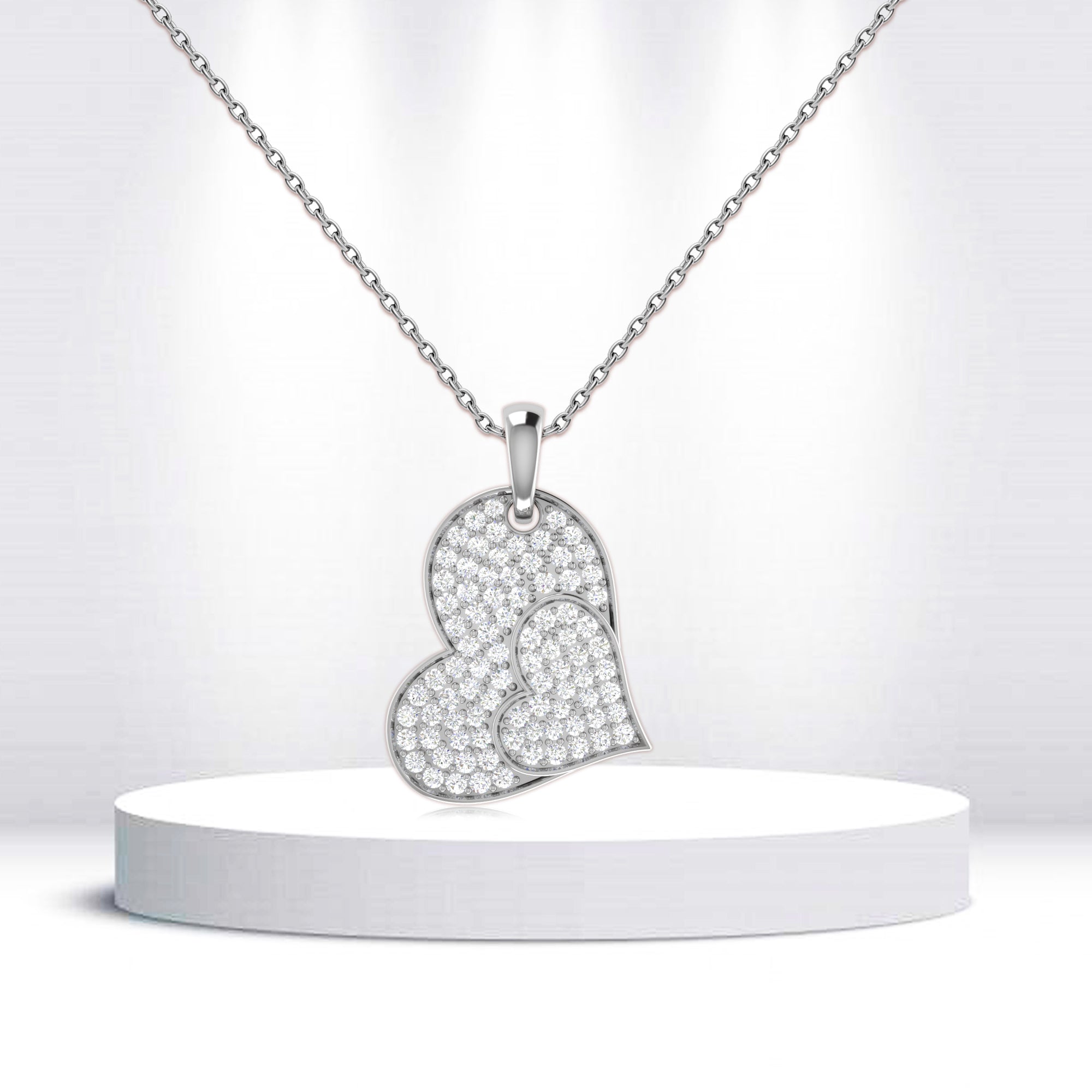 Embrace Dual Heart Pendant