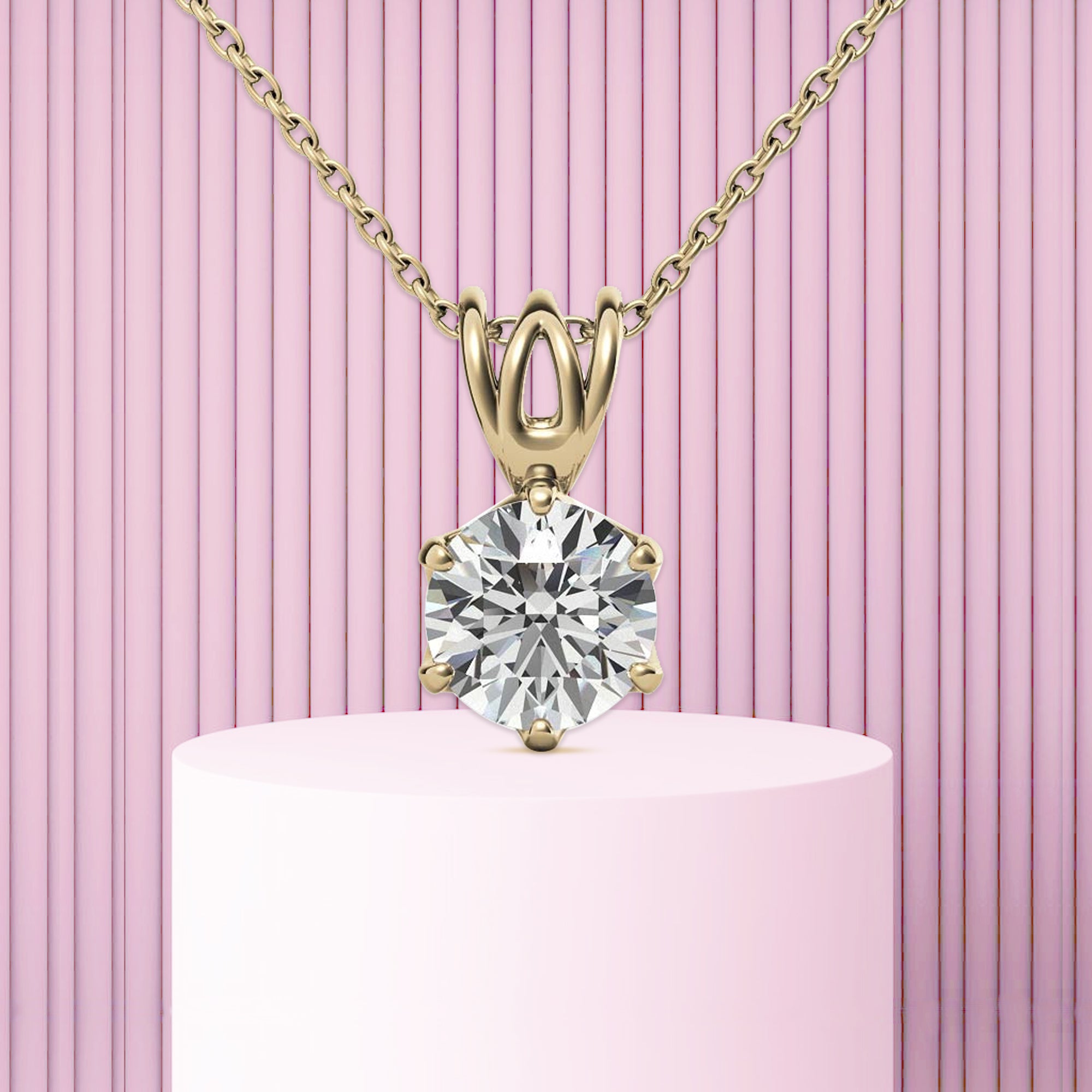 Yellow Gold Plated Everyday Luxury Pendant