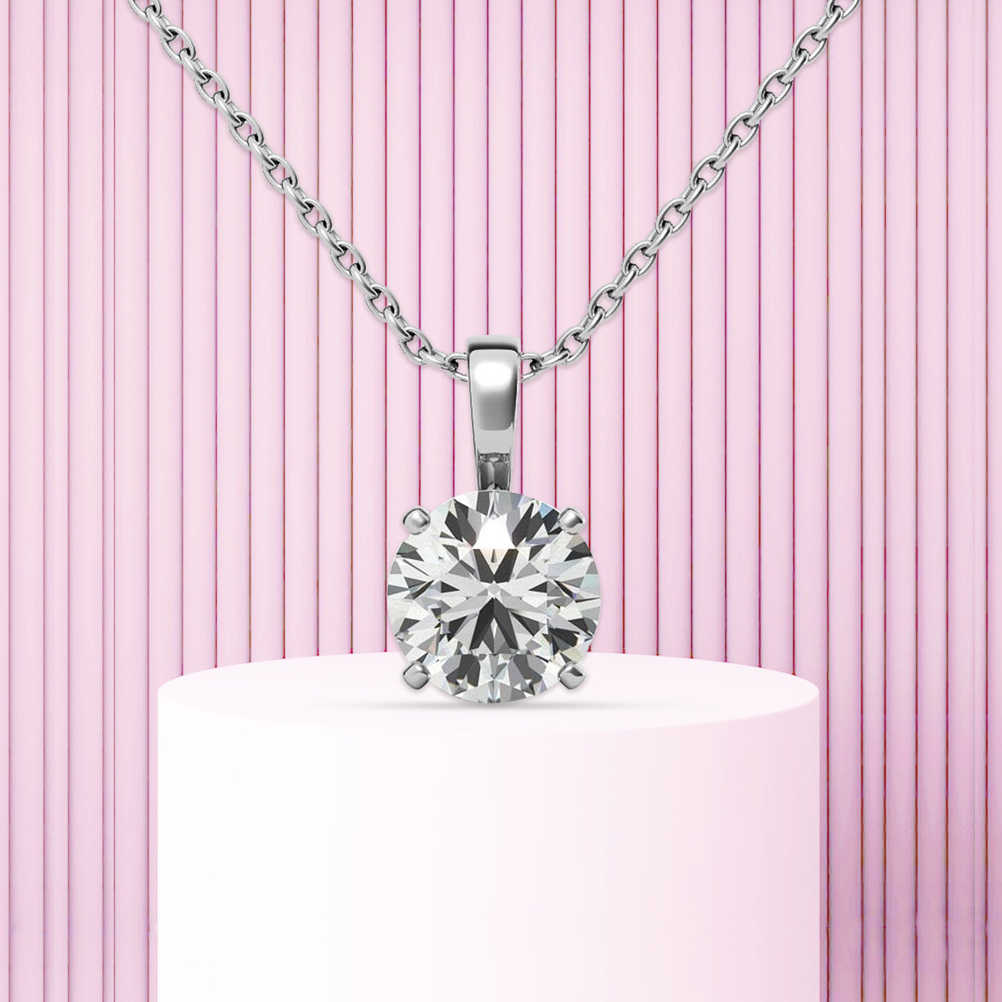 Luxury White Gold Plated Pendant