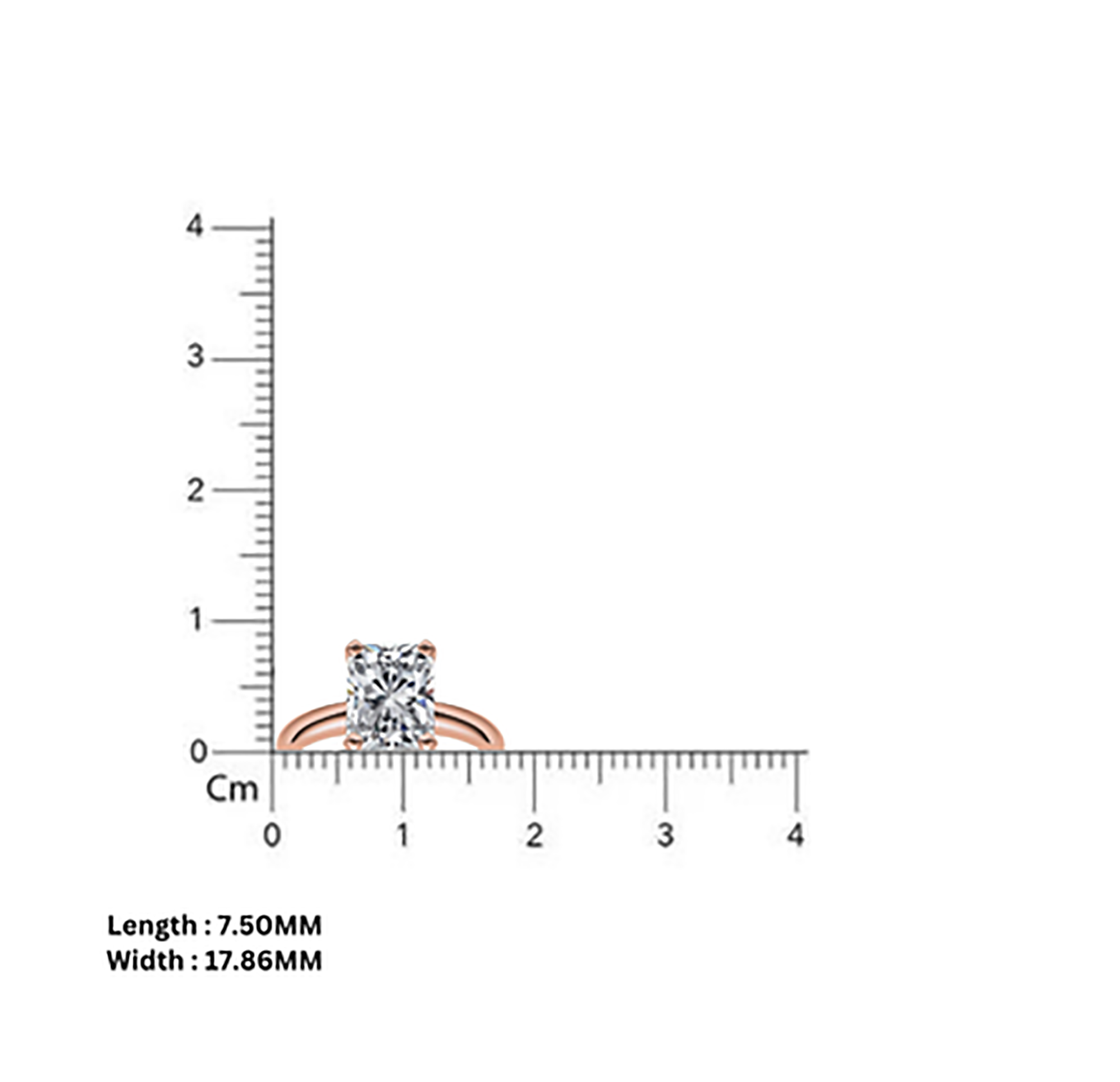 Sparkling Radiant Cut Ring for Her