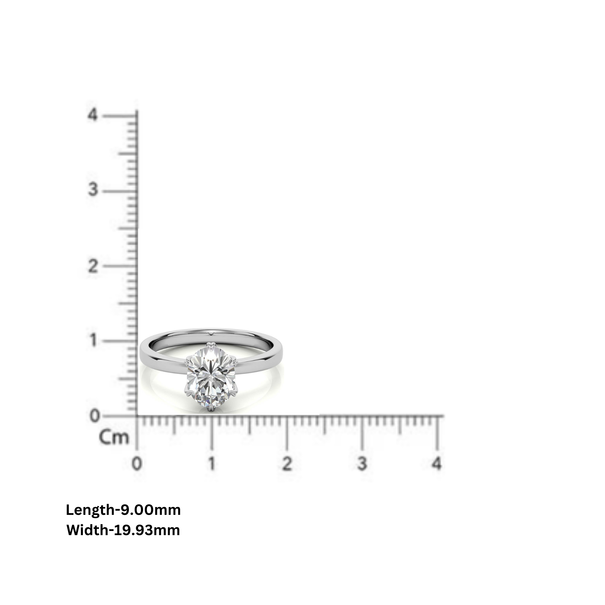 Stunning Adjustable Solitaire Ring - Rose Gold Plated Sterling Silver with American Diamond